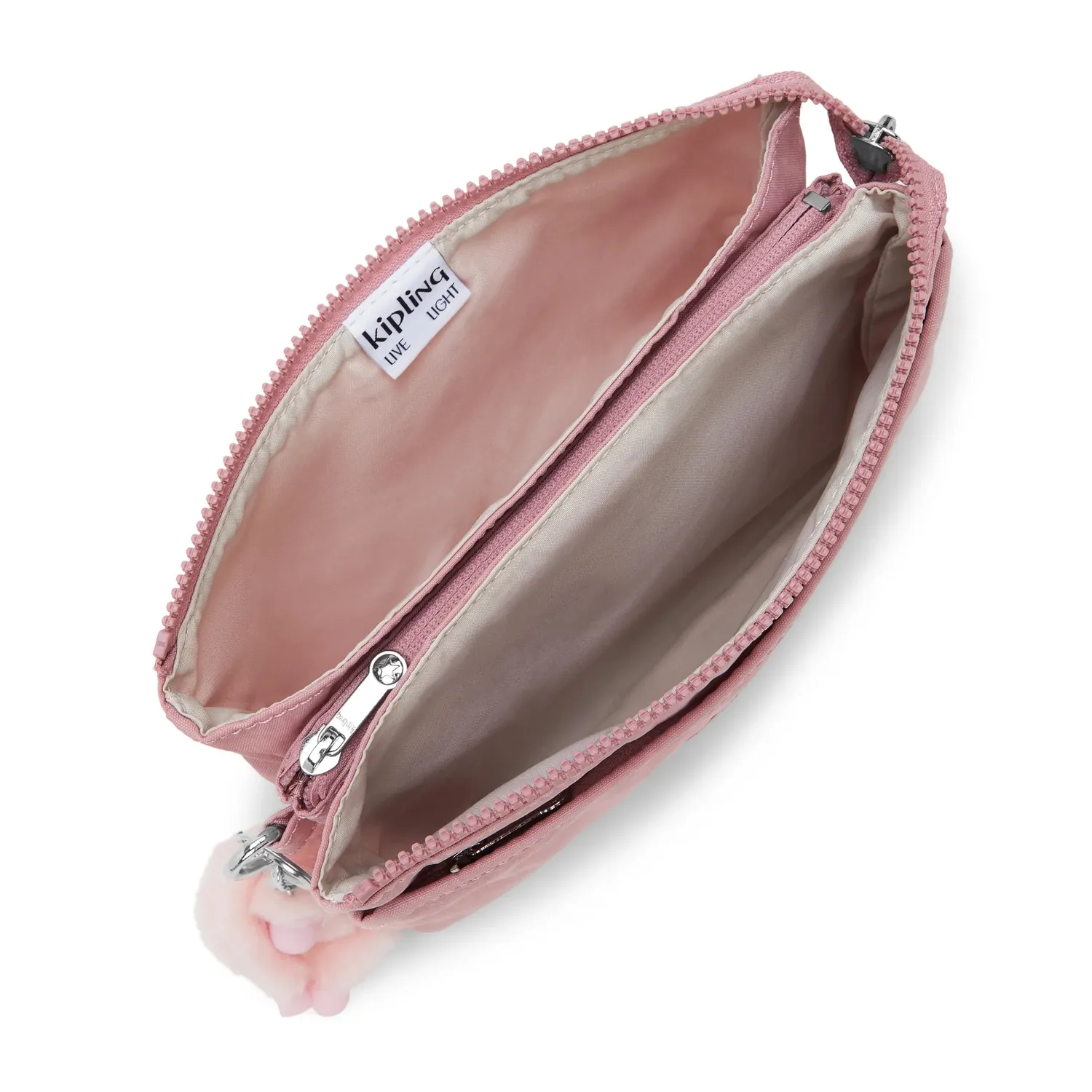 Kipling Riri crossbodytas klein Smoky Blush waterafstotend