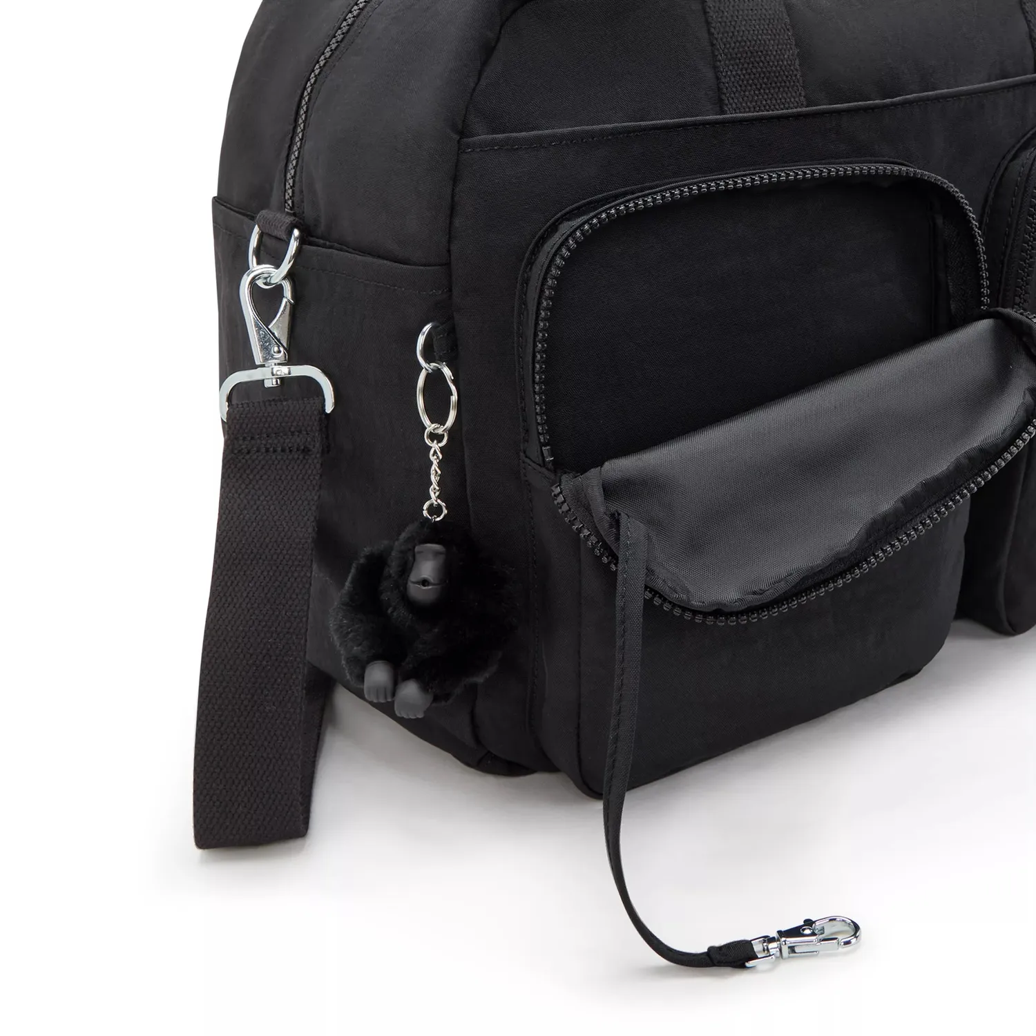 Kipling Defea XL weekendtas Medium Black Noir met laptopvak