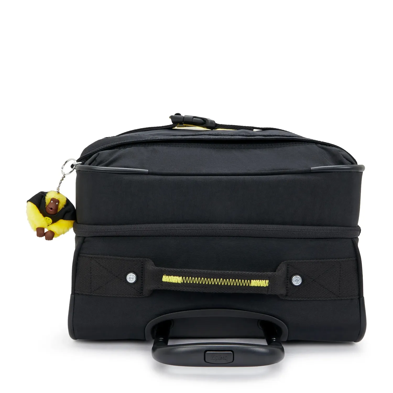 Kipling Spontaneous M Smiley koffer Medium Yellow Fun Black