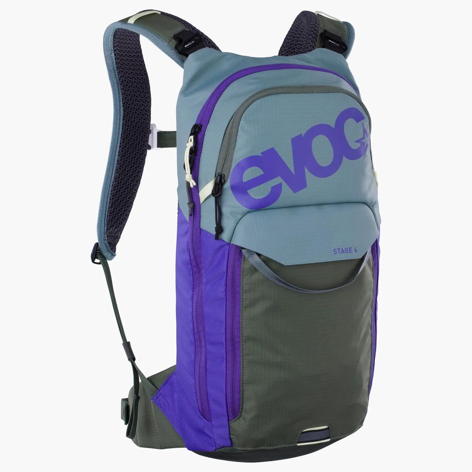 Evoc Stage 6 rugzak zwart met drinkzak 2L