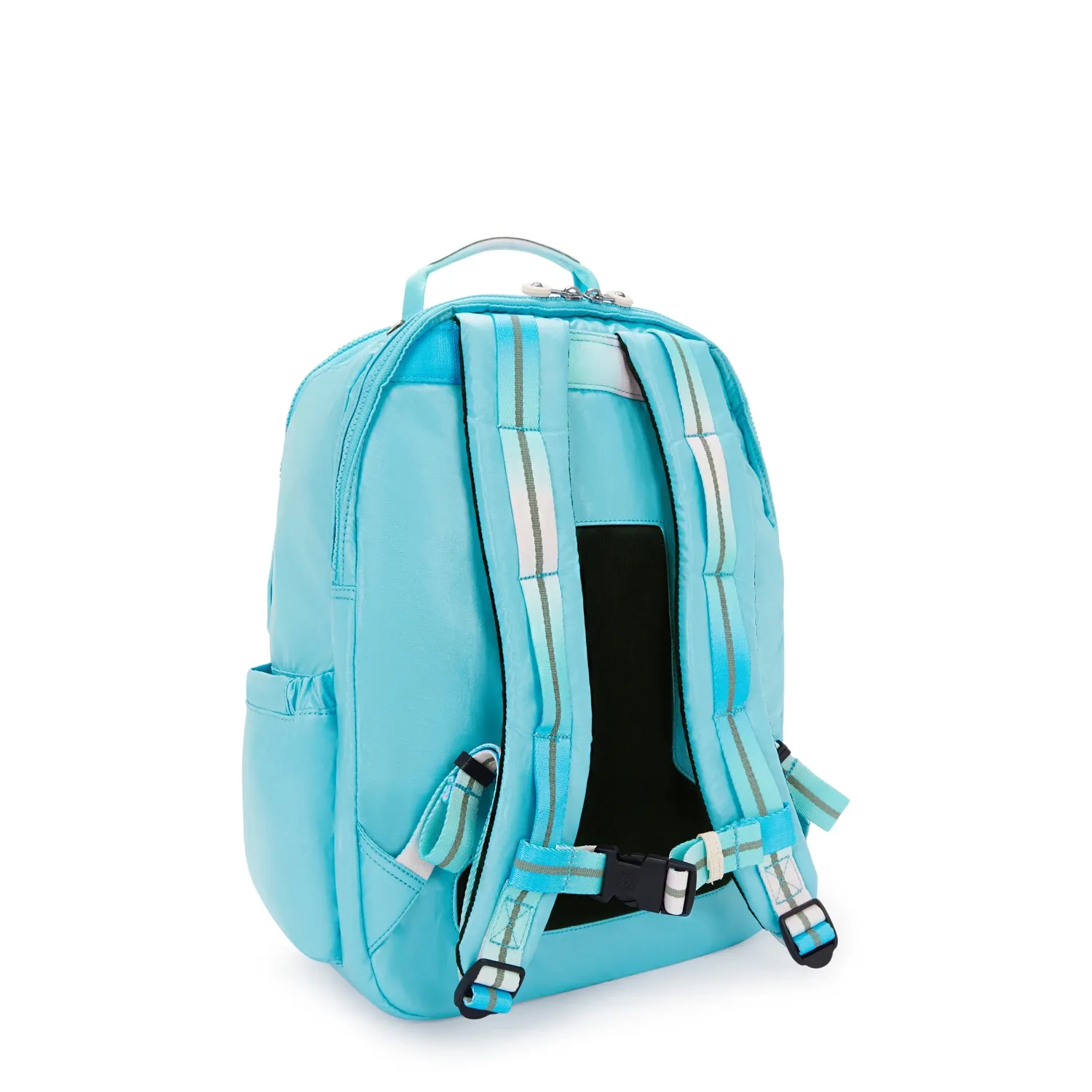 Kipling Seoul College Extra rugzak Sea Blue Metallic Groot 15 inch