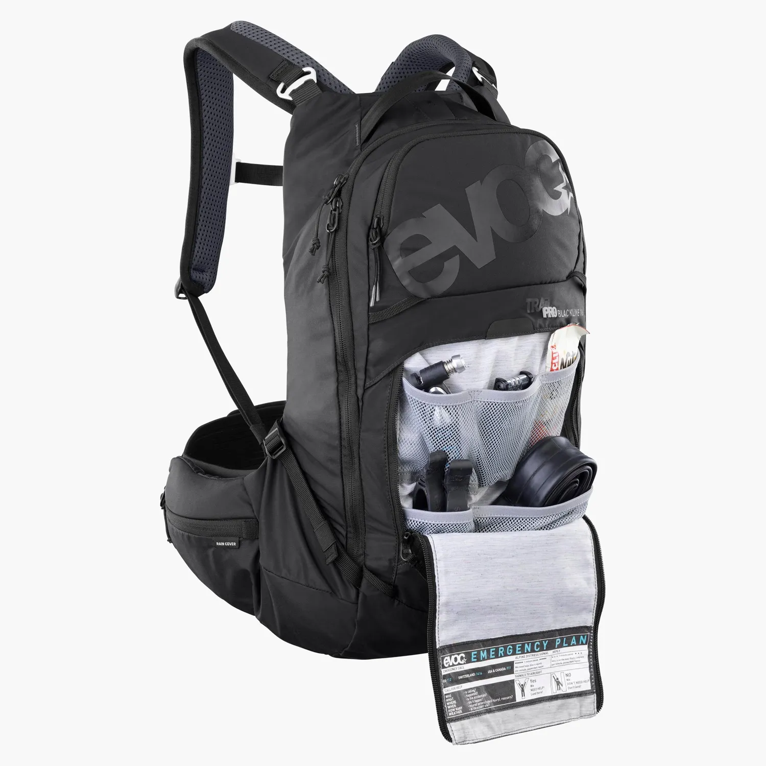Evoc Trail Pro Blackline 16 rugzak zwart protector