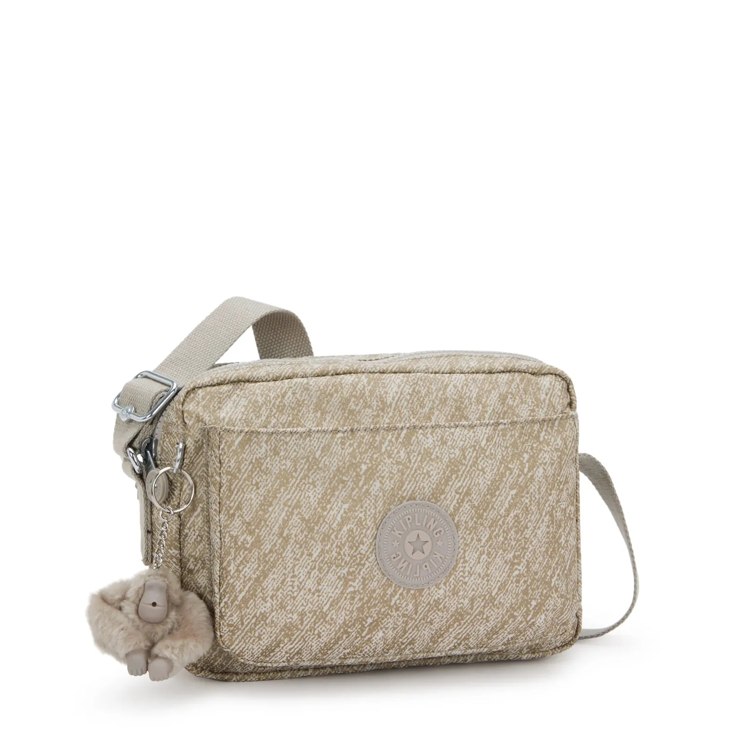 Kipling Abanu M crossbody tas Brush of Gold – 2 vakken