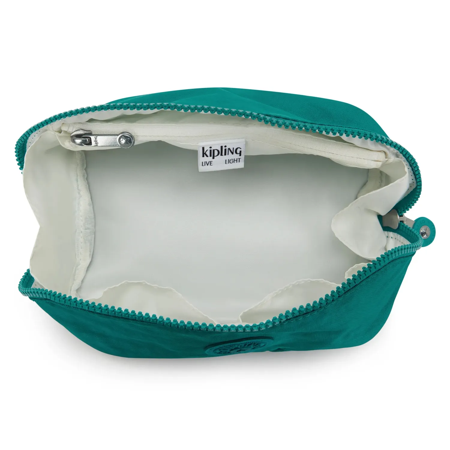 Kipling Mirko S toilettas Outspoken Green klein met ritsvak