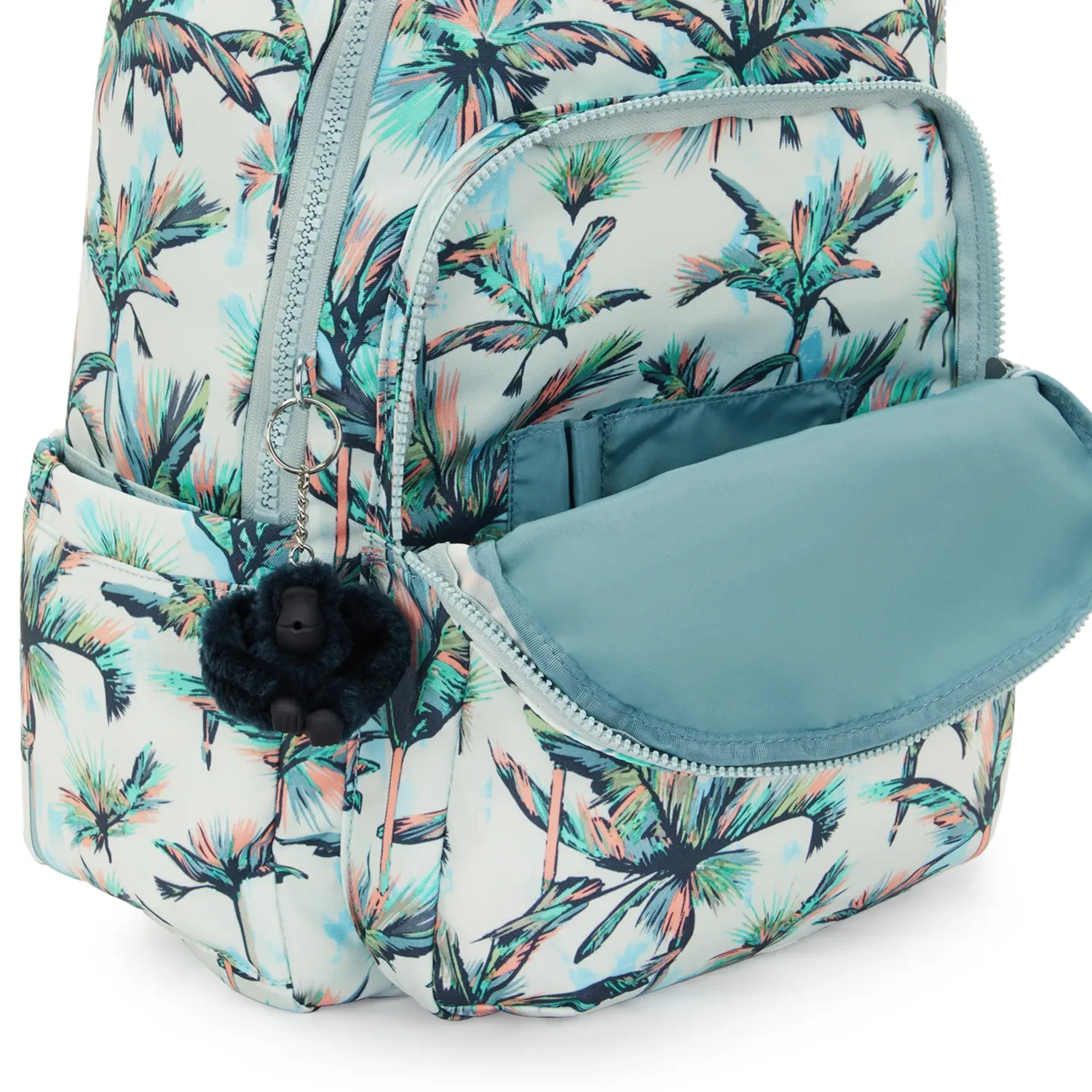 Kipling Seoul rugzak Groot More Palm Trees 15 inch laptopvak