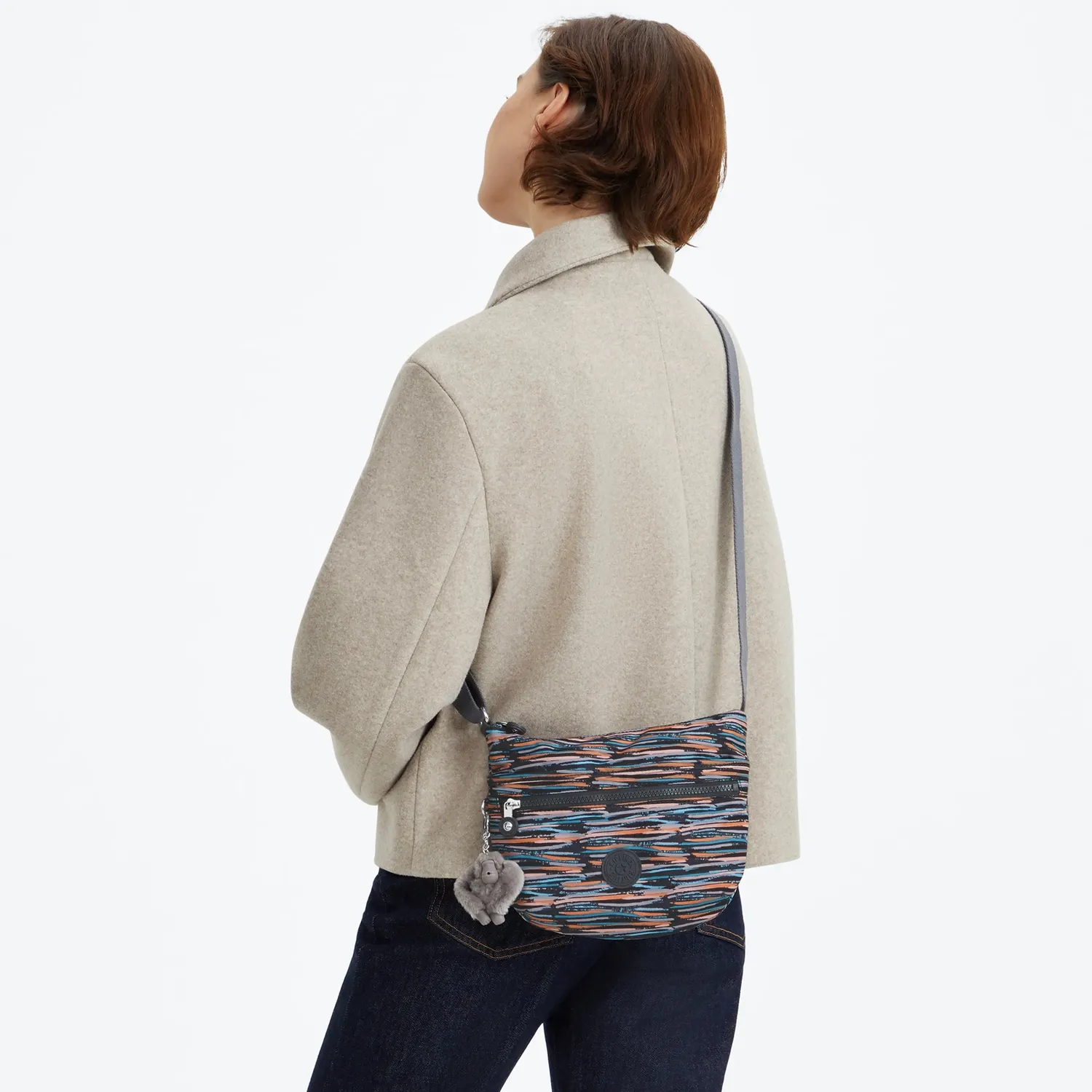 Kipling Arto S schoudertas Mineral Stripes klein gestreept