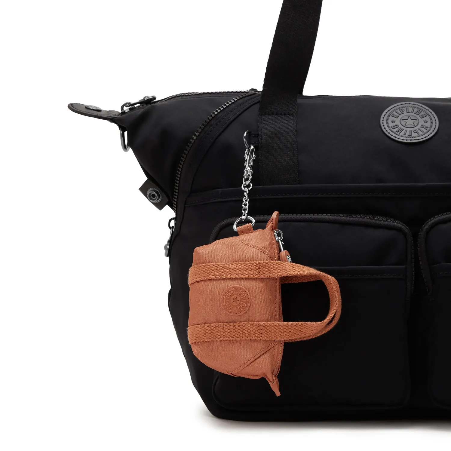 Kipling Mini Art portemonnee extra klein Copper Glimmer sleutelhanger