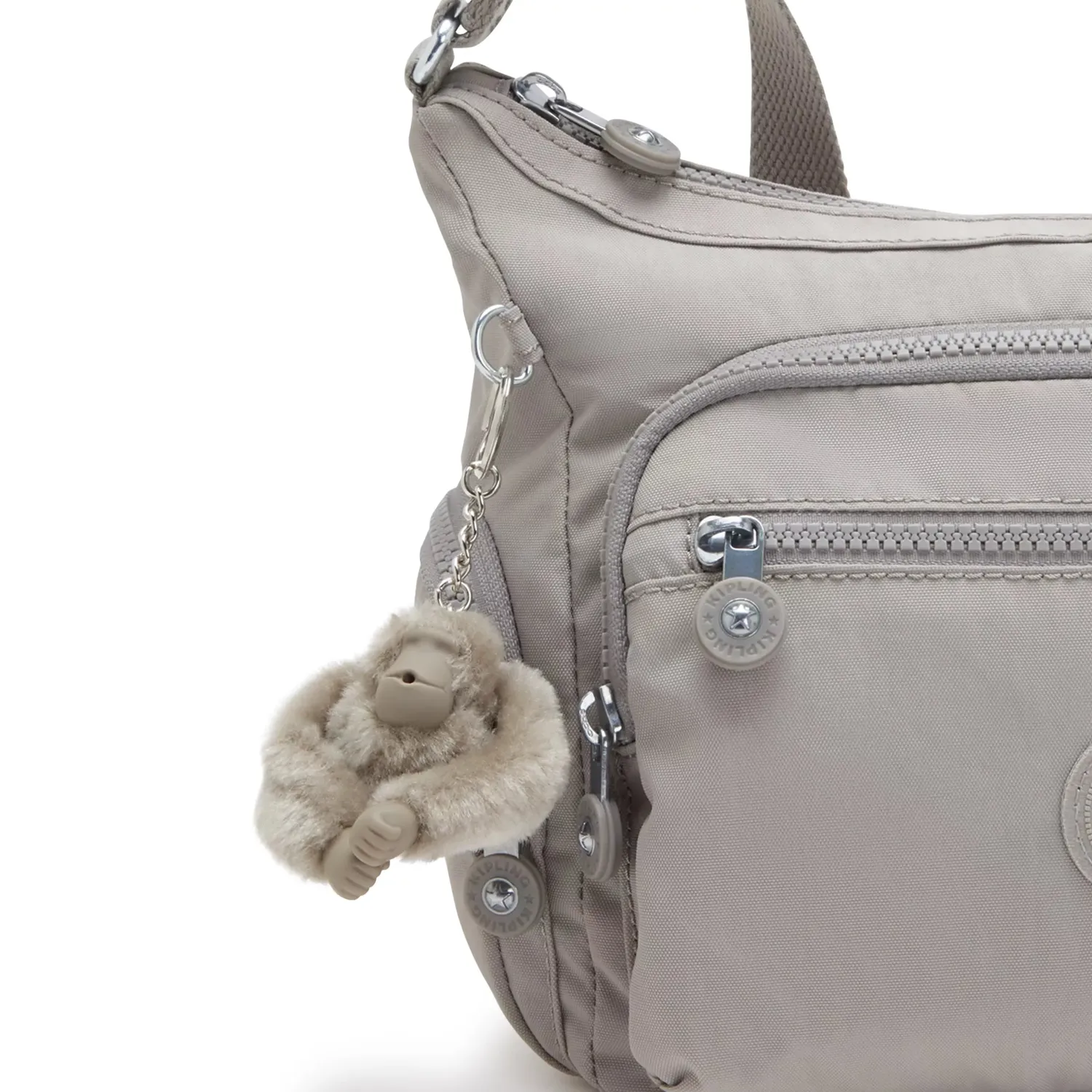 Kipling Gabbie S schoudertas Grey Gris klein crossbody