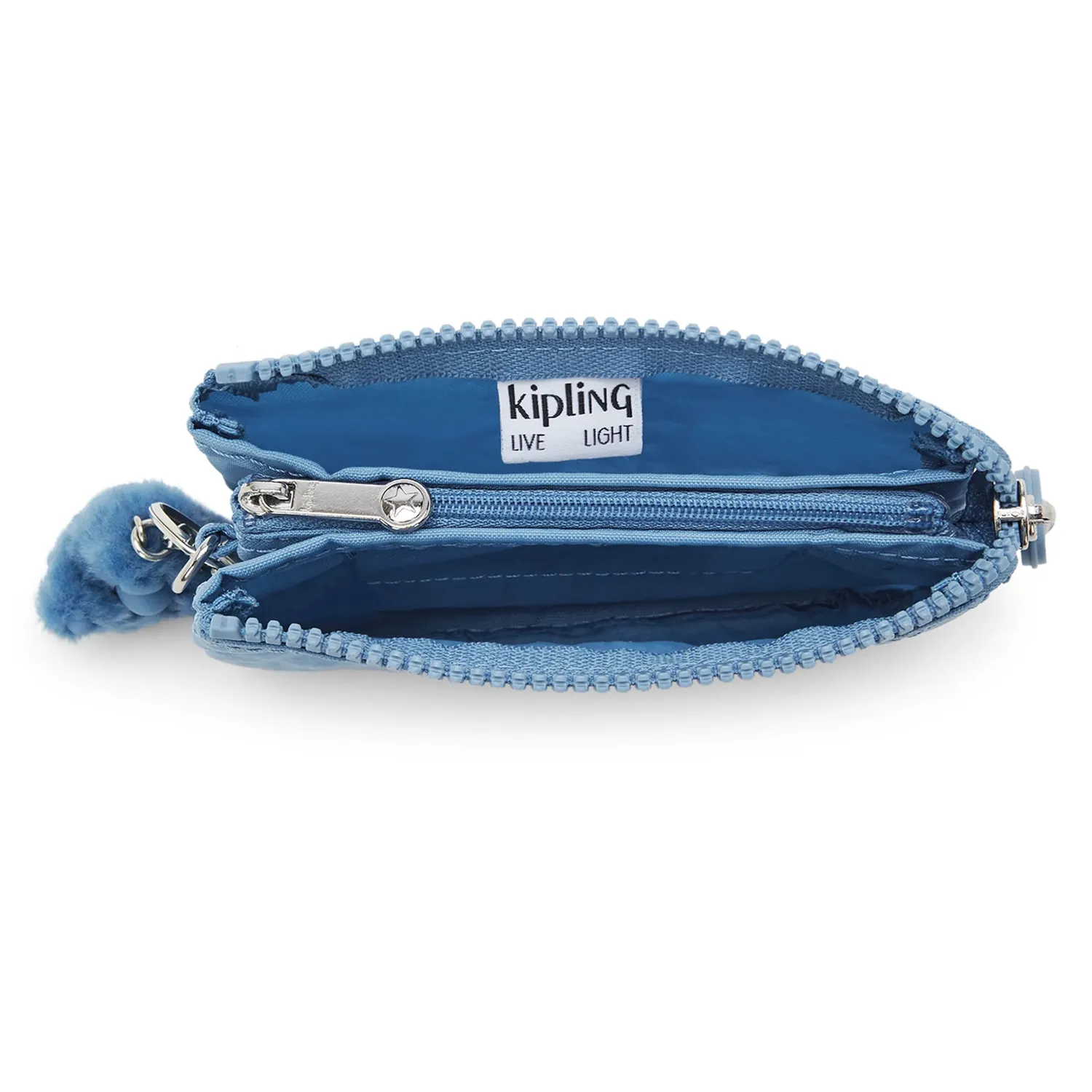 Kipling Creativity S portemonnee klein Vintage Blue met rits