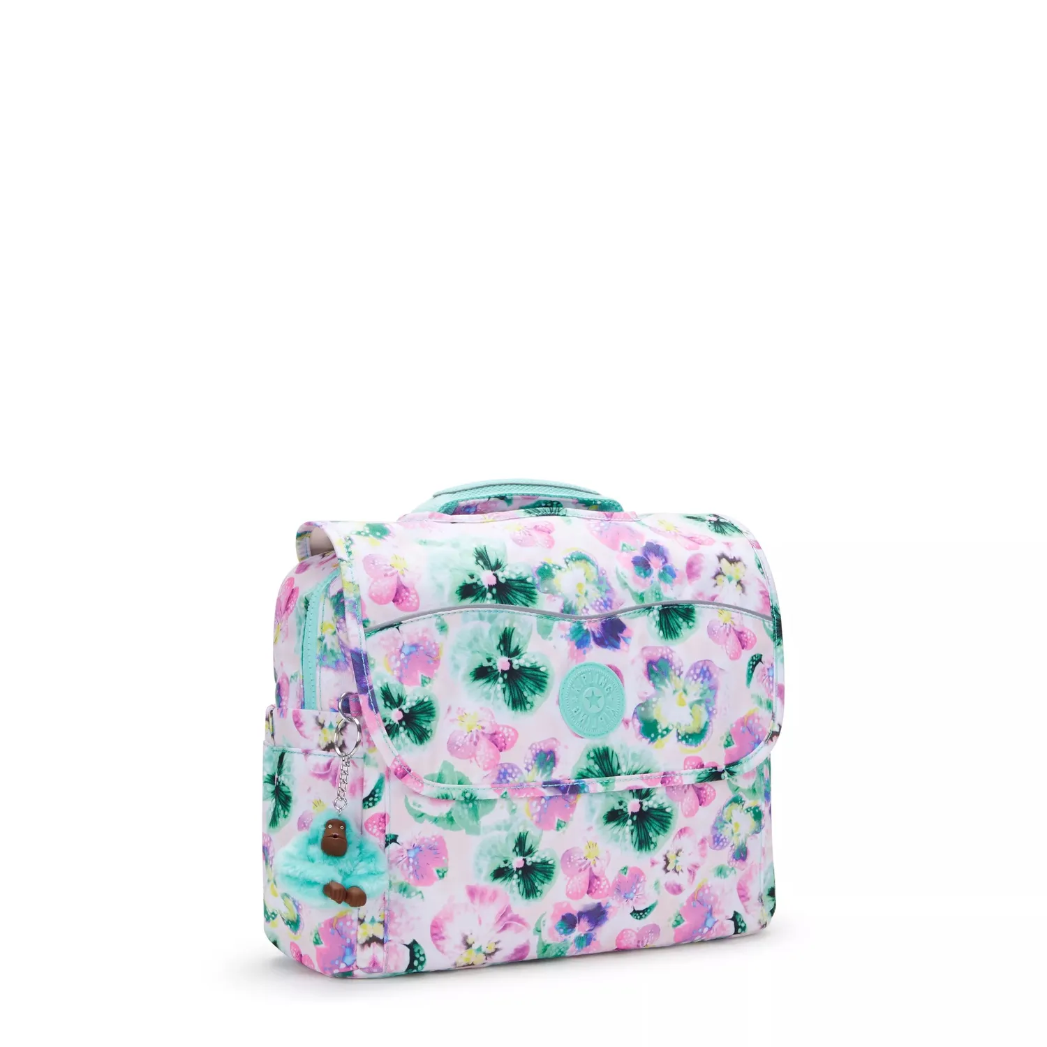 Kipling Codie S rugzak Klein Aqua Blossom schooltas