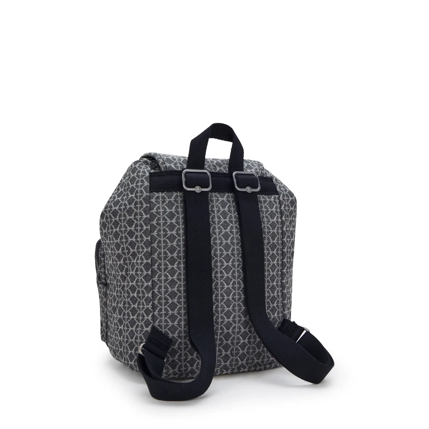 Kipling Anto S rugzak Grey Denim Jacquard klein
