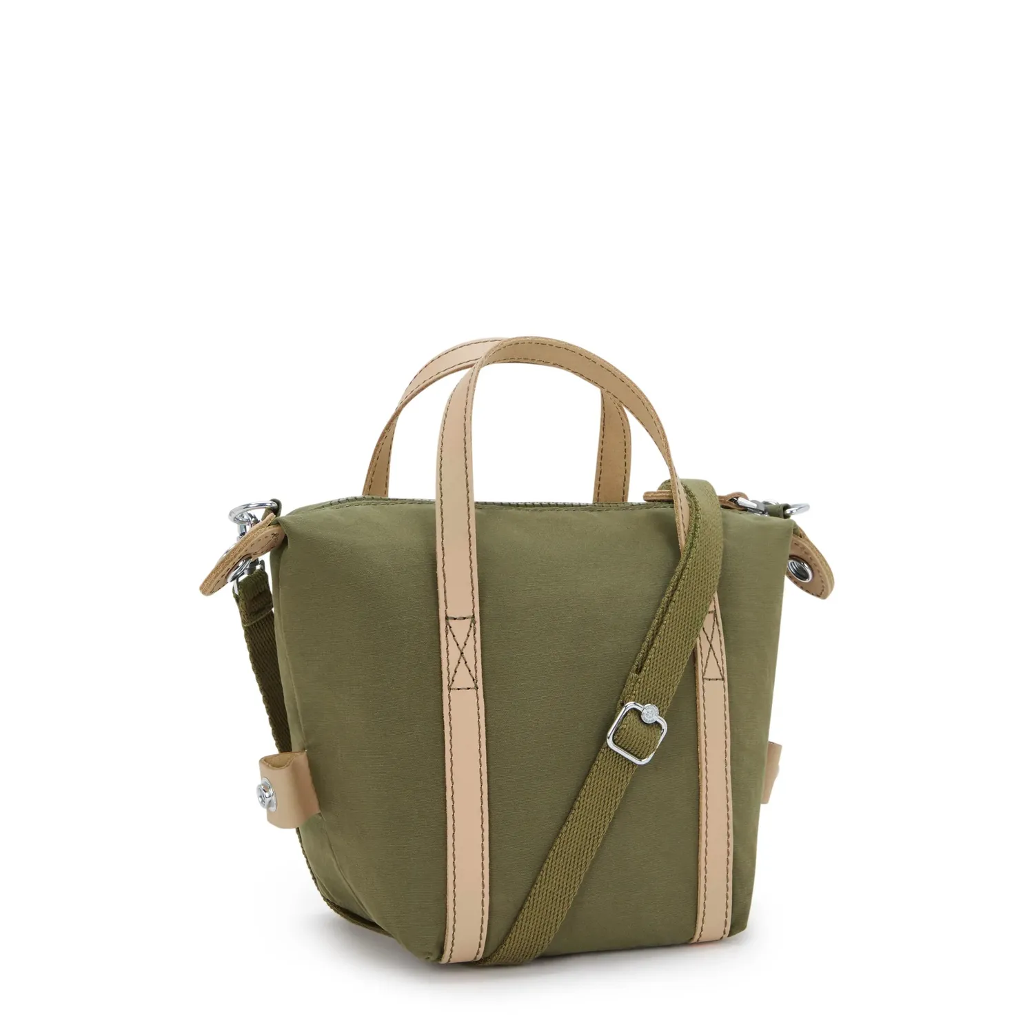 Kipling Boxy Art S handtas Cotton Khaki Klein compact