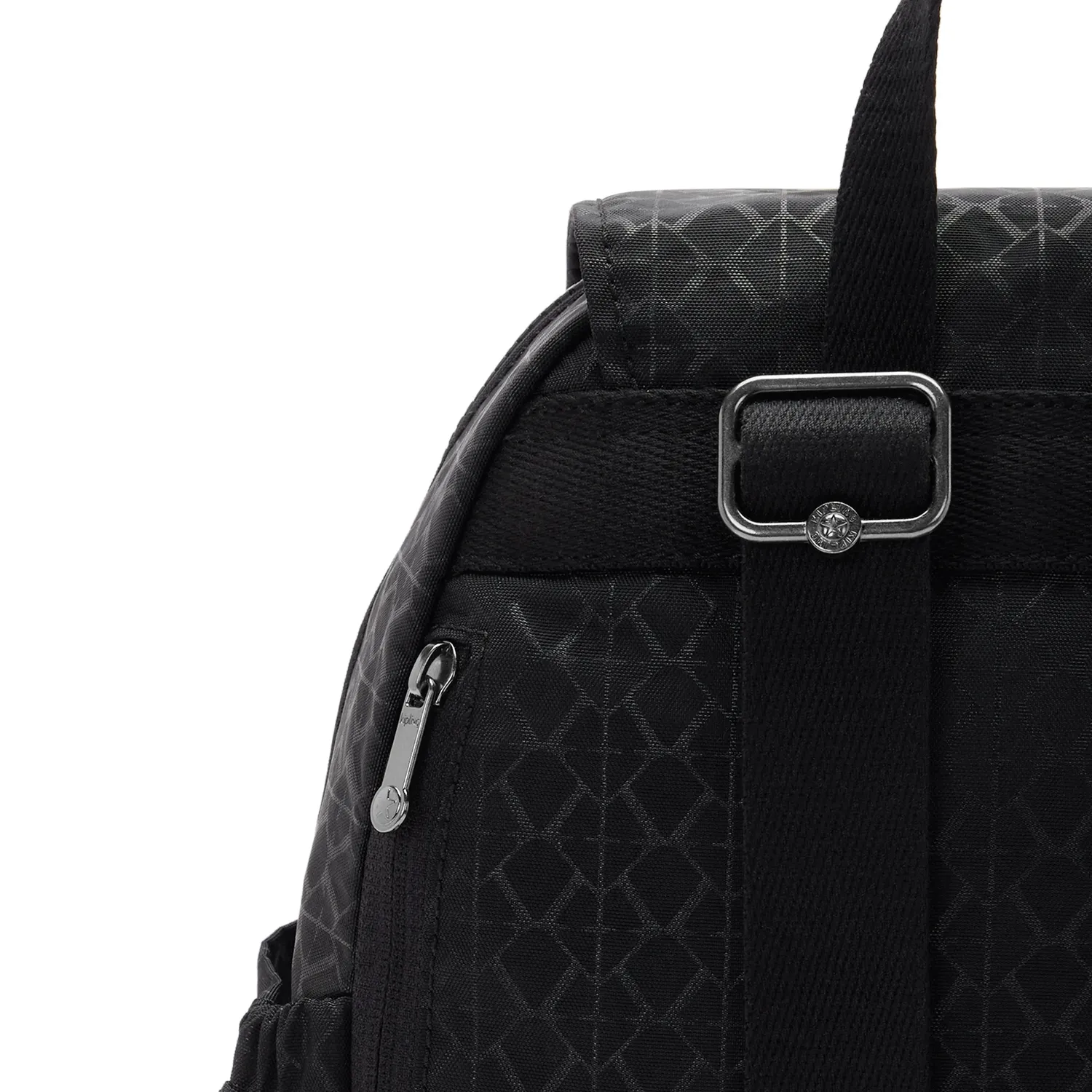 Kipling City Pocket S rugzak Signature Emb klein met klep