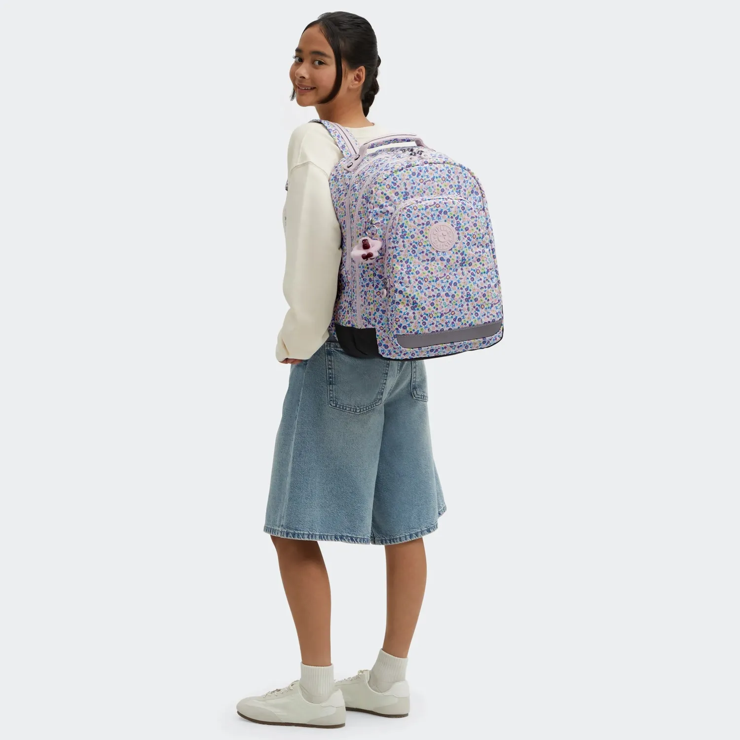 Kipling Class Room rugzak Groot Digi Flower Print laptopvak