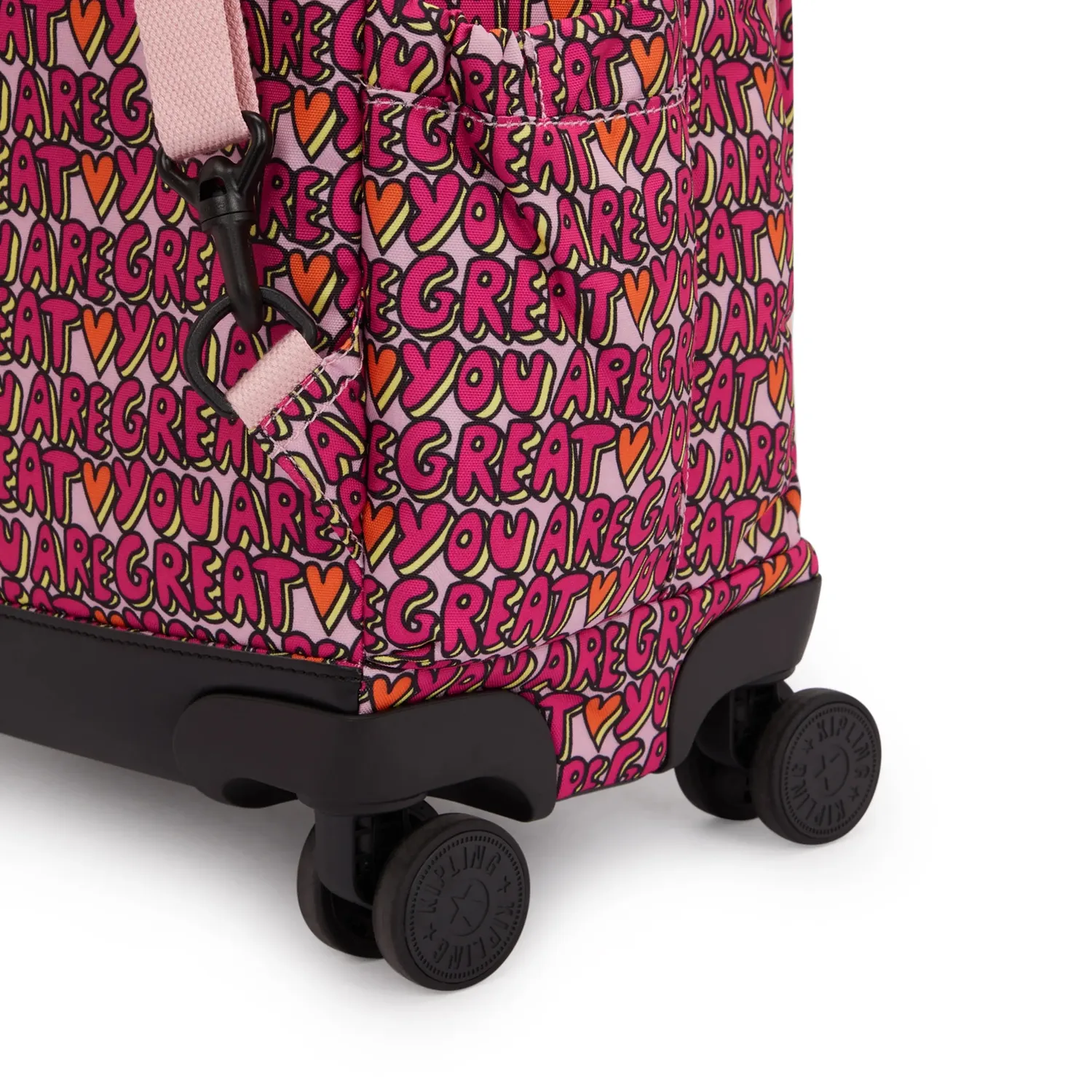 Kipling New Zea rugzak met wielen U R Great Print groot