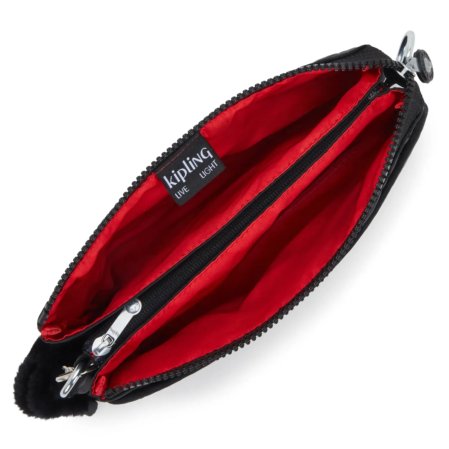 Kipling Riri crossbodytas Klein Many Hearts Black hartjes