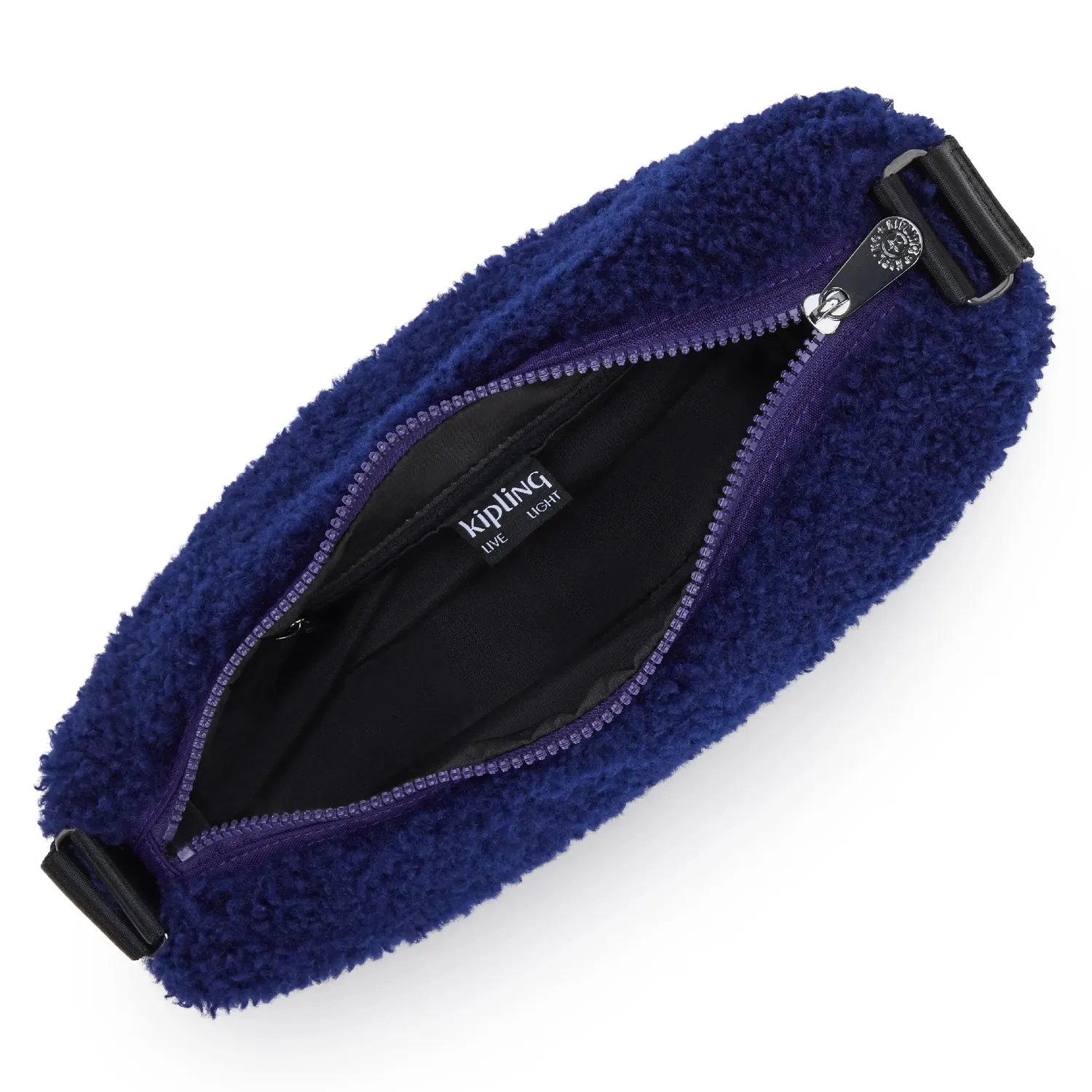 Kipling Julisa S crossbody tas Fuzzy Night Klein met ritsvak