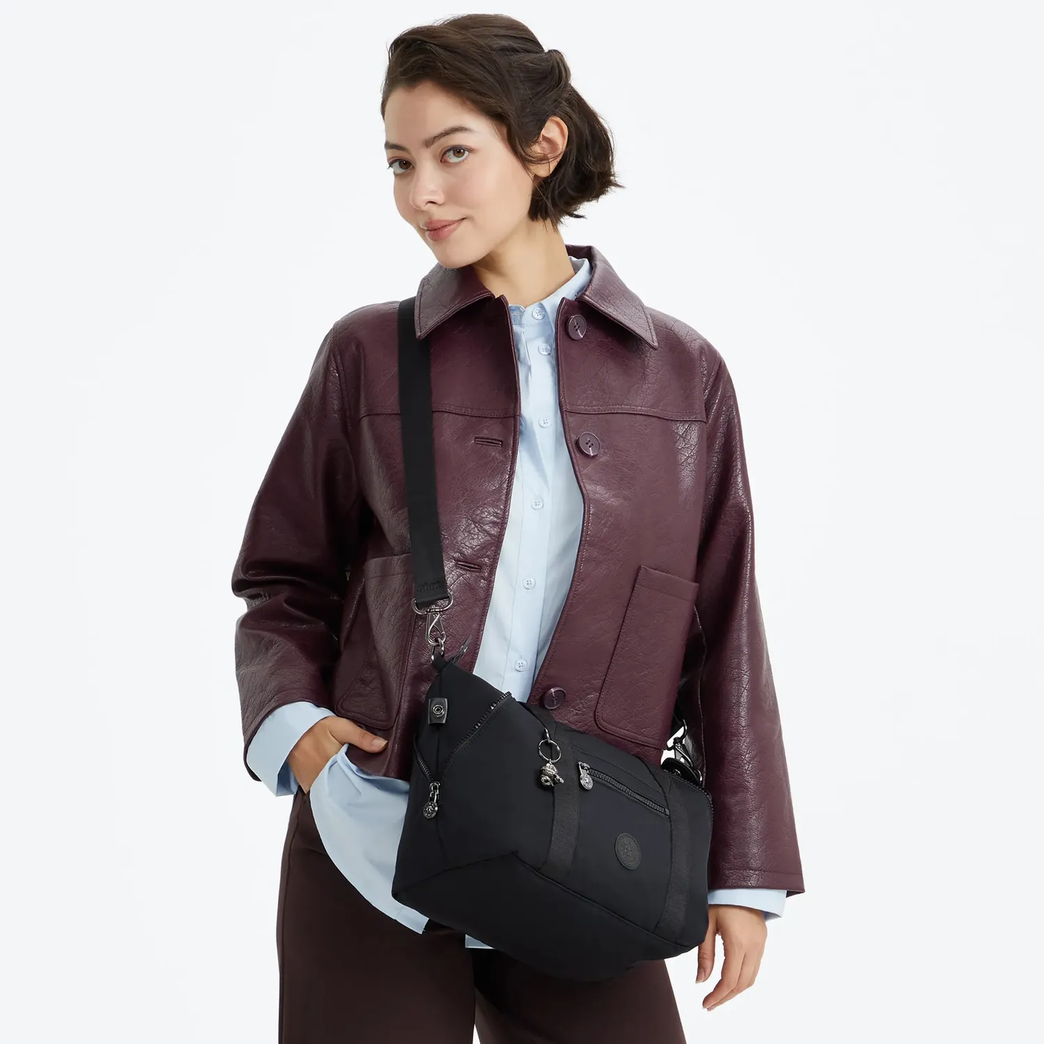 Kipling Art Mini handtas Infinite Black klein verstelbaar