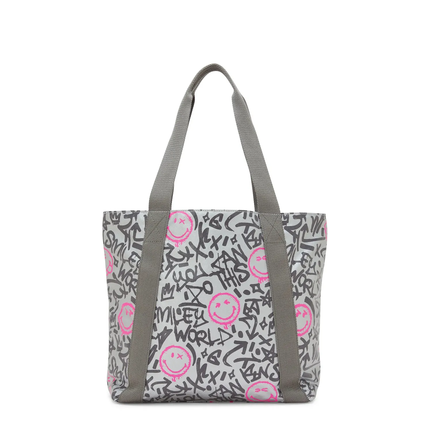 Kipling Hye Lap draagtas Happy Silver medium 13 inch