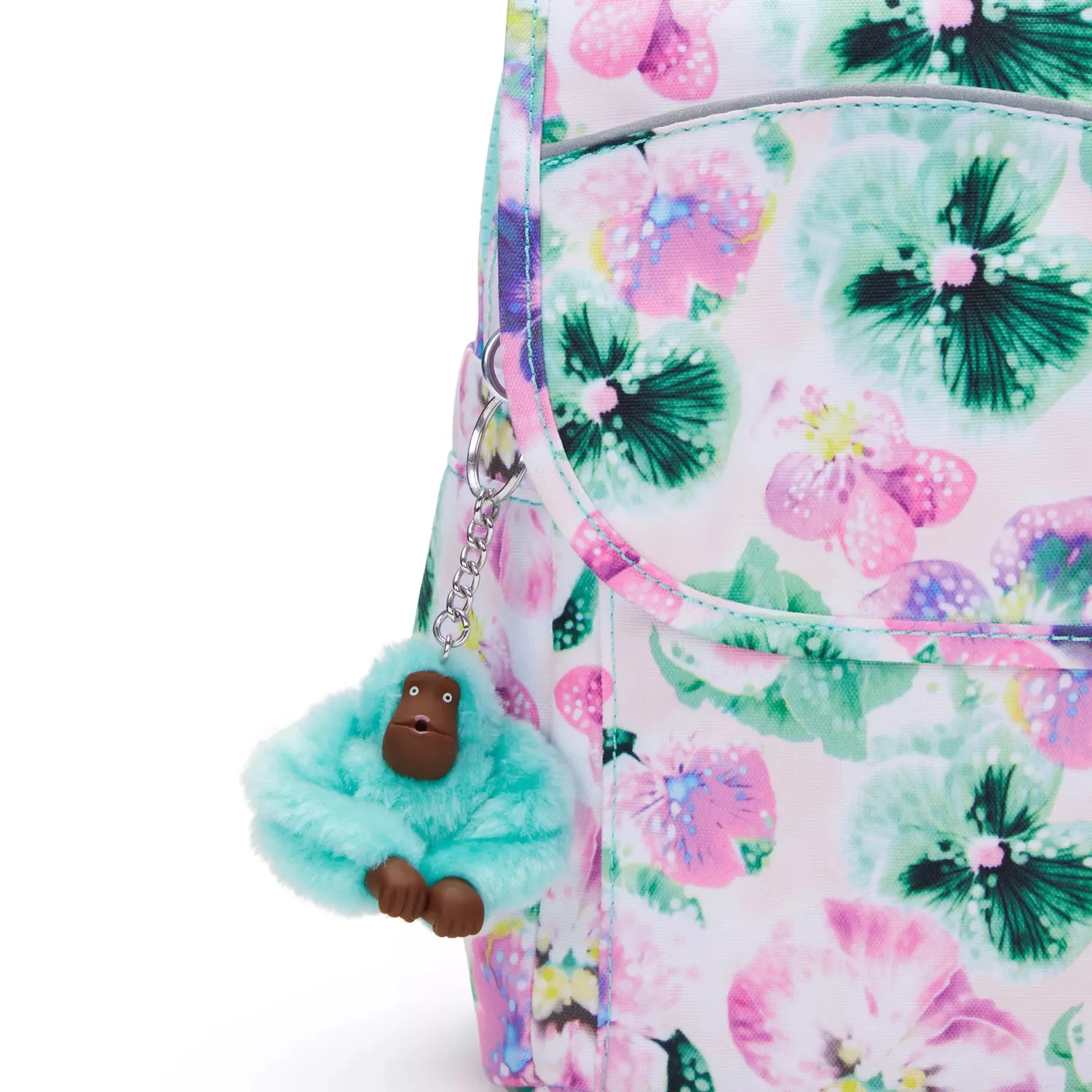 Kipling Codie S rugzak Klein Aqua Blossom schooltas