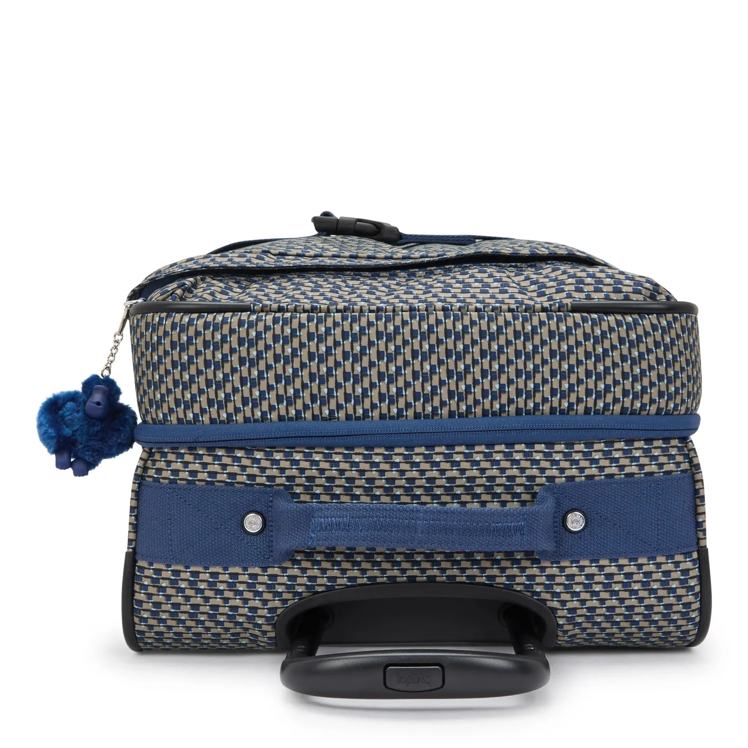 Kipling Spontaneous M koffer medium blue on wire TSA