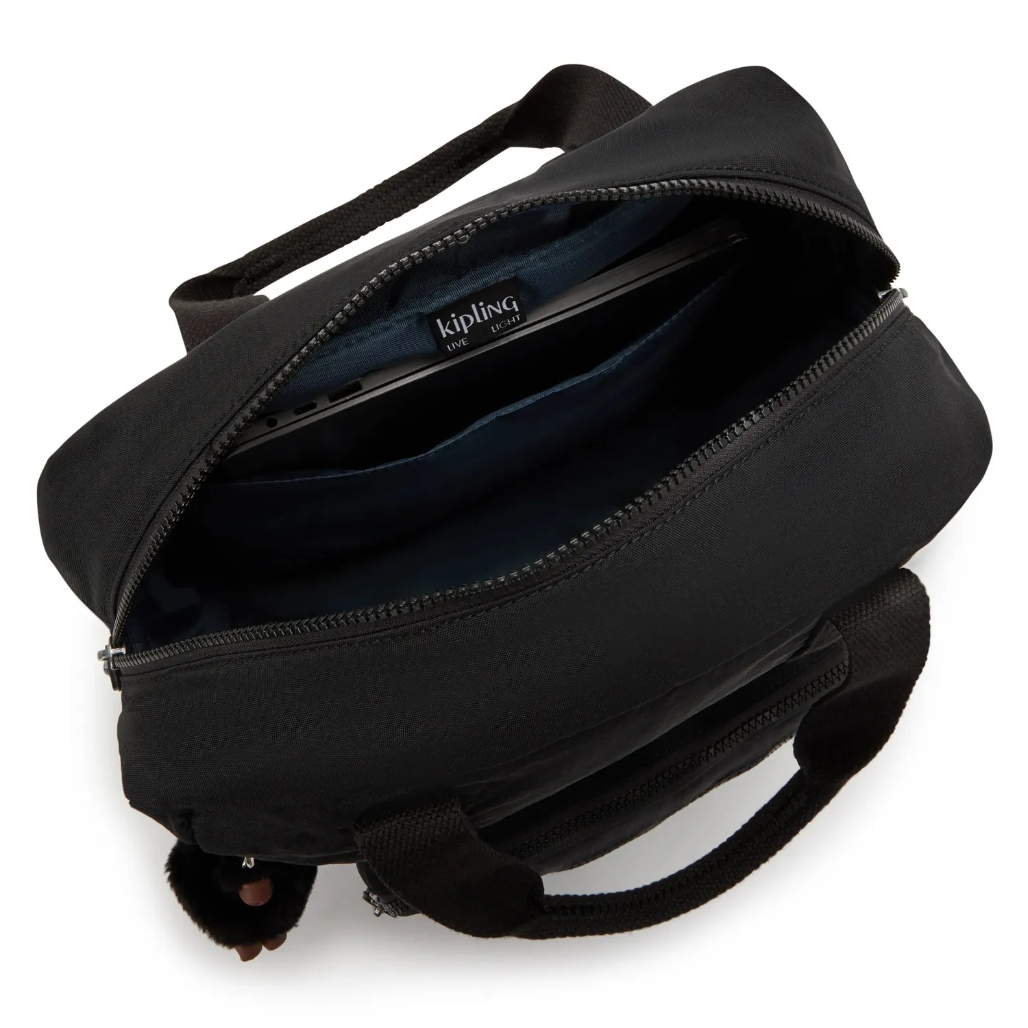 Kipling Buddy rugzak True Black medium met laptopvak
