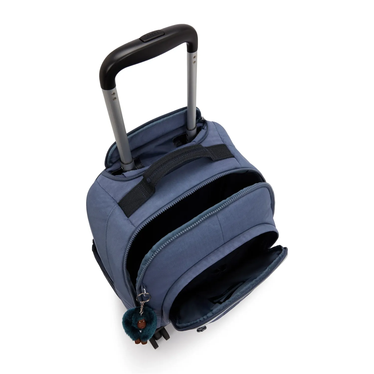 Kipling New Zea rugzak met wielen Game Grey Groot voor school