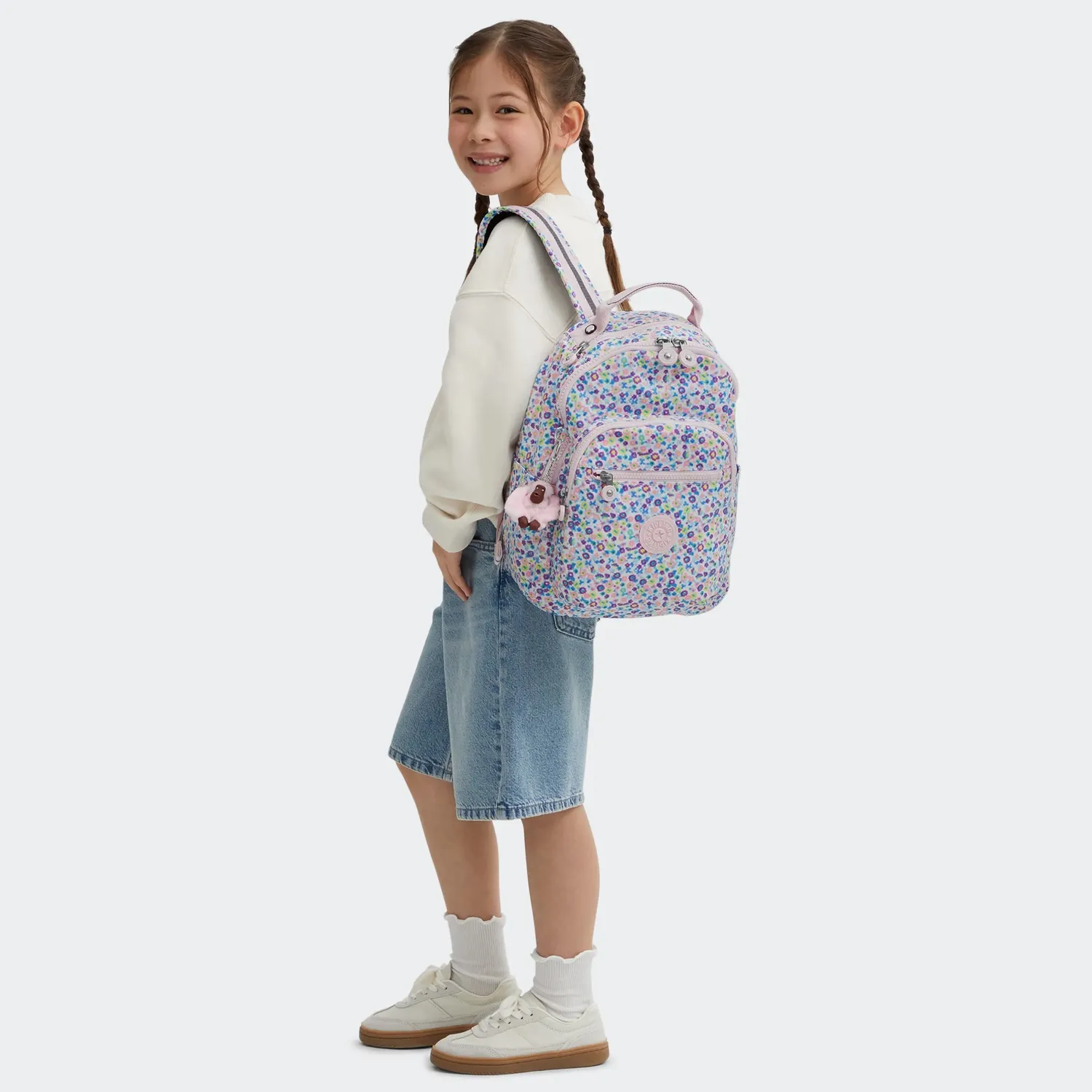 Kipling Seoul S rugzak Klein Digi Flower Print 11 inch vak