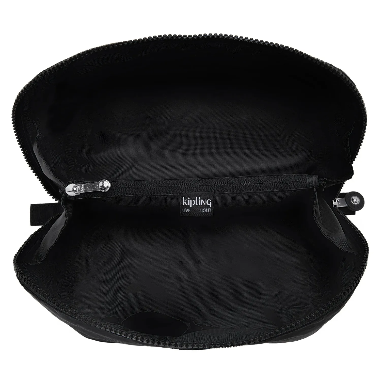 Kipling Mirko M toilettas groot Black Noir wijd