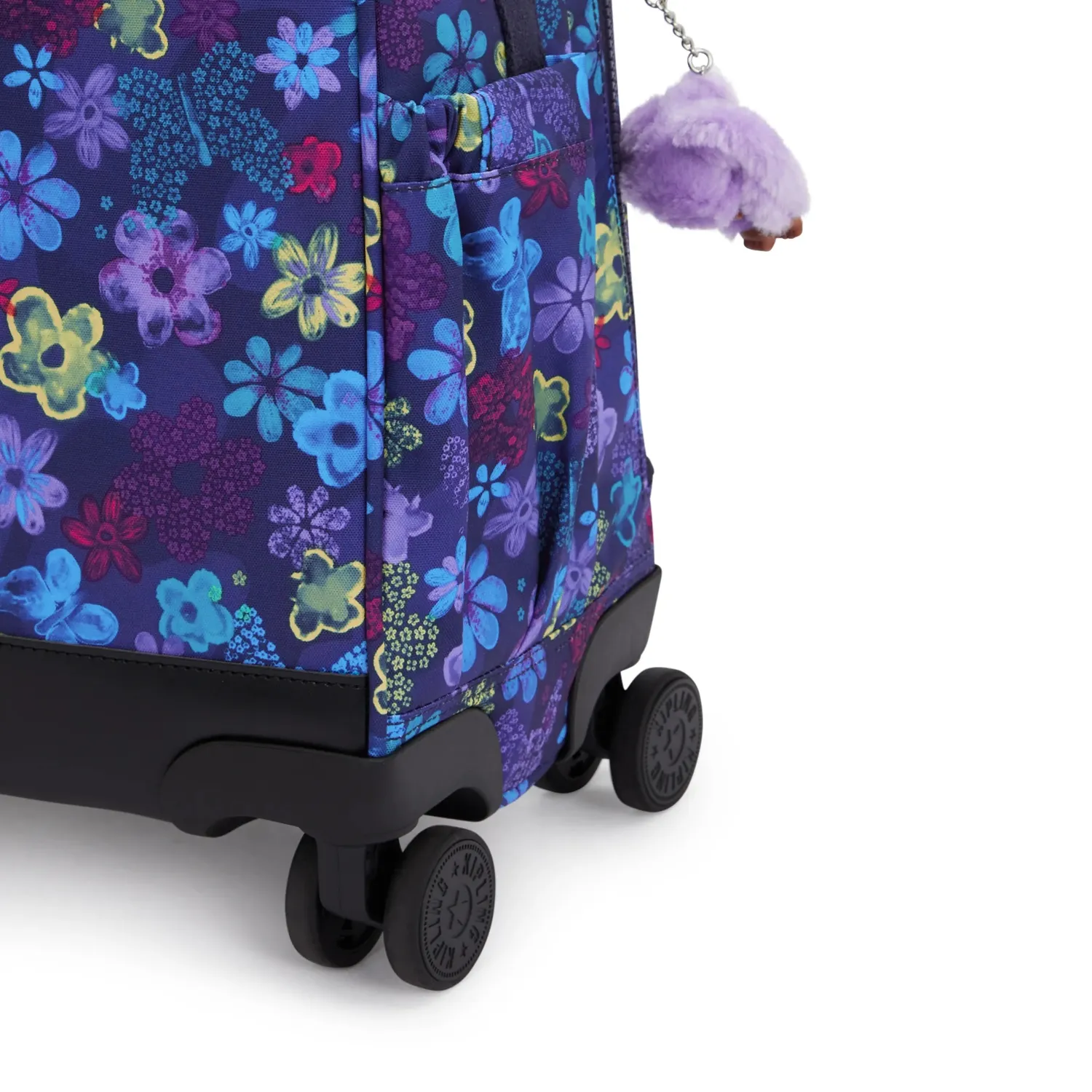 Kipling New Storia S rolrugzak Dark Flower Stamp medium 13 inch