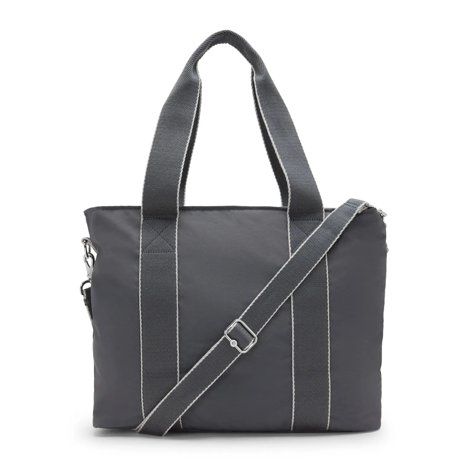 Kipling Minta L Up shopper moonlit grey groot schouderband