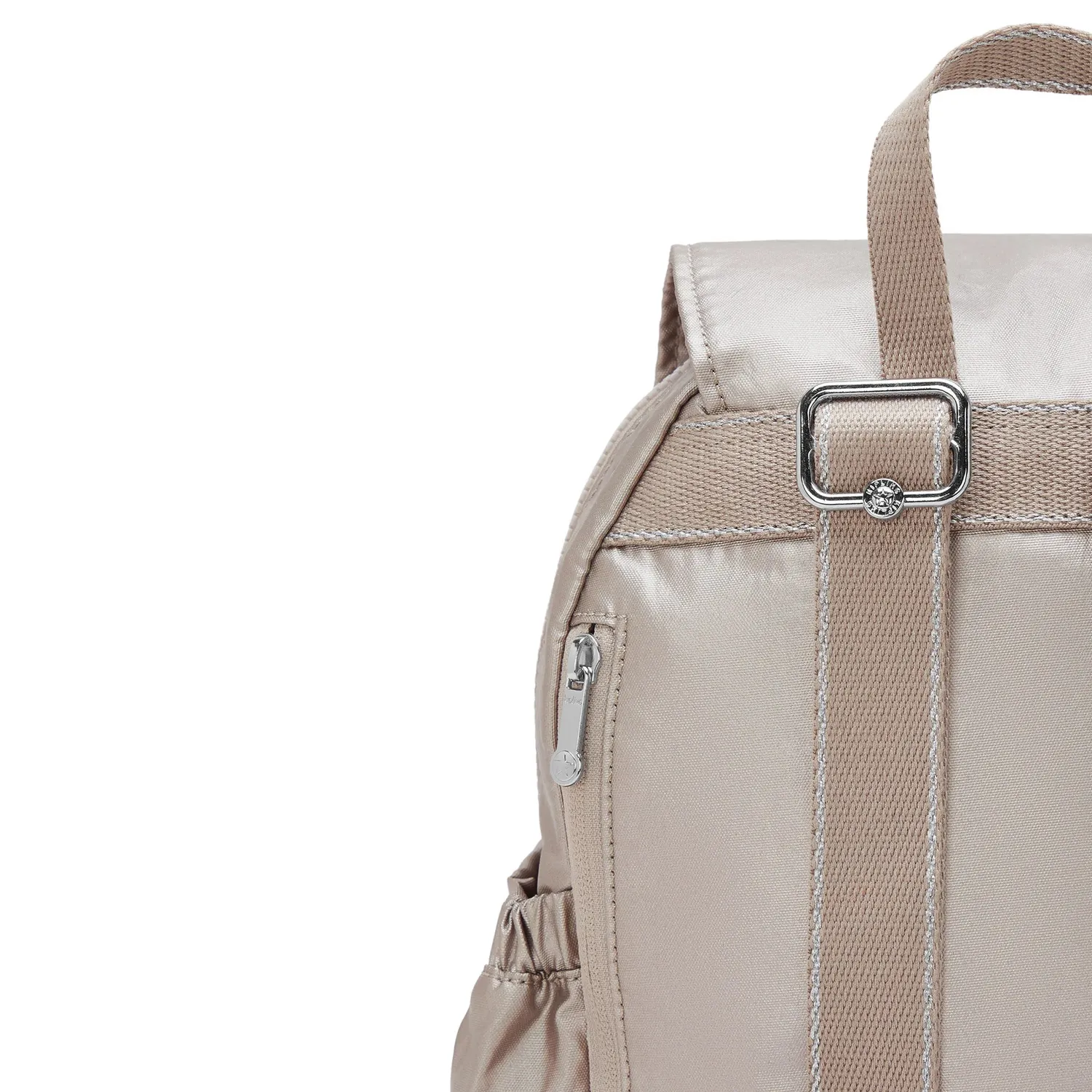 Kipling City Pocket S rugzak metallic glow klein klepsluiting