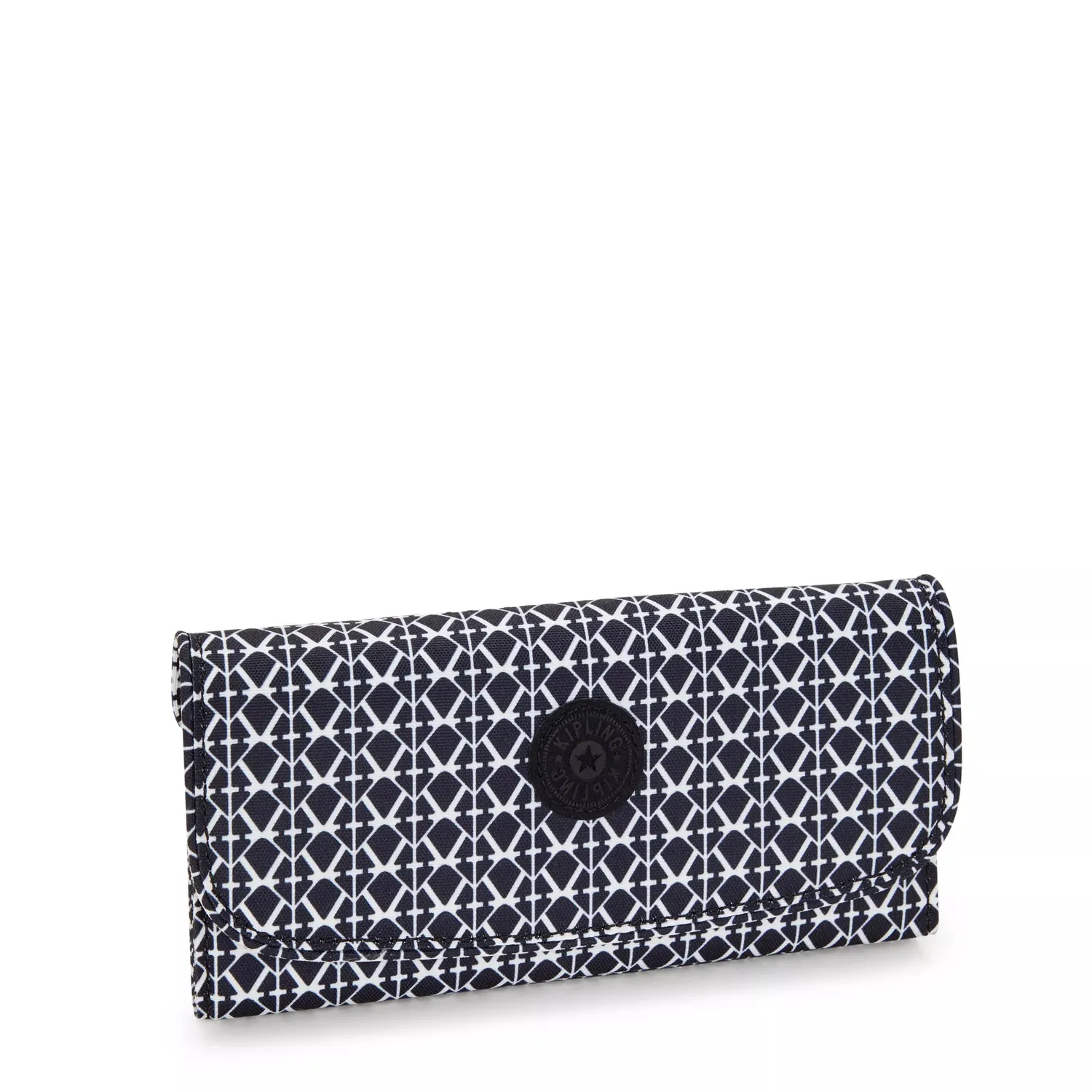 Kipling Money Land portemonnee Groot Signature Print RFID