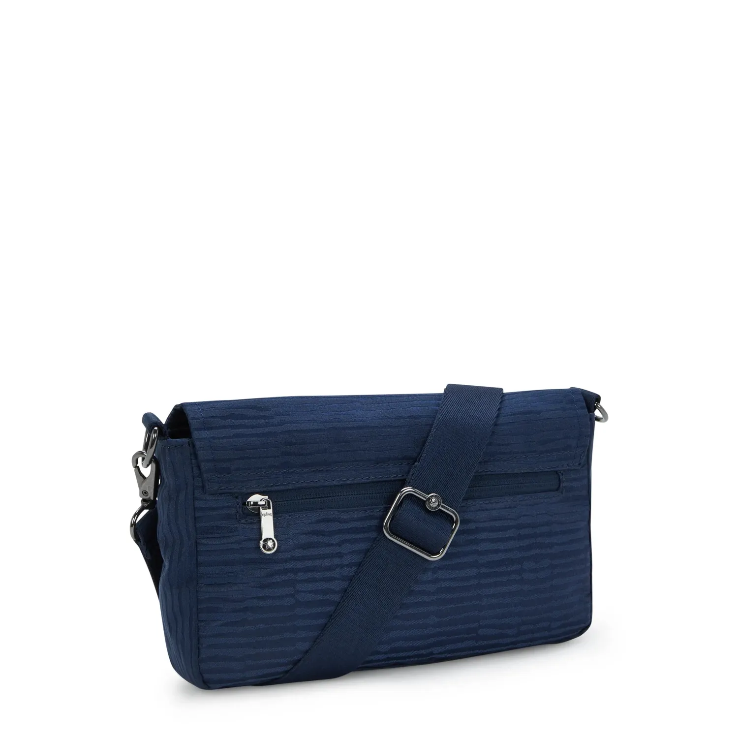 Kipling Aras Up schoudertas Night Ocean Jacquard klein kettingriem