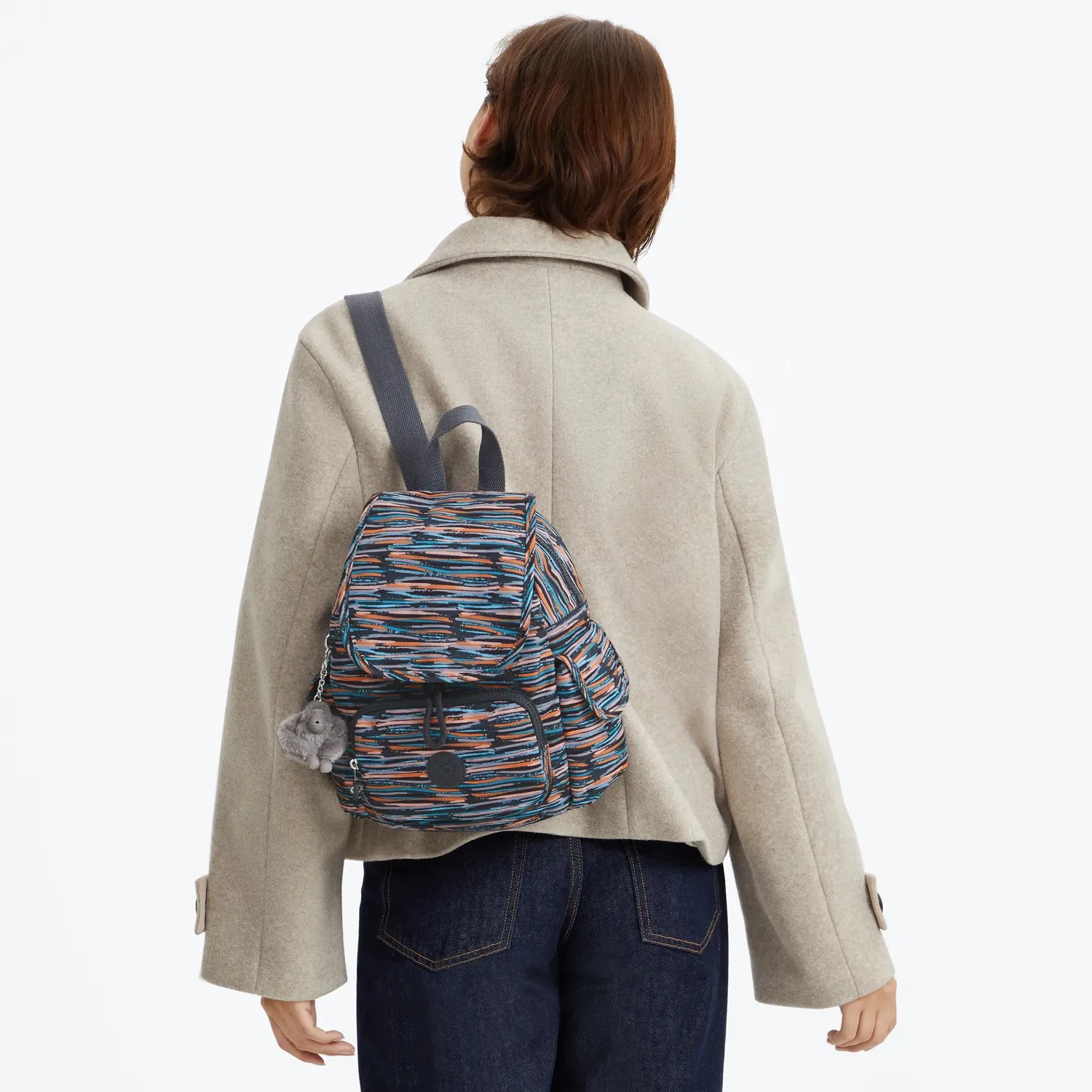 Kipling City Pack Mini rugzak Mineral Stripes extra klein gestreept