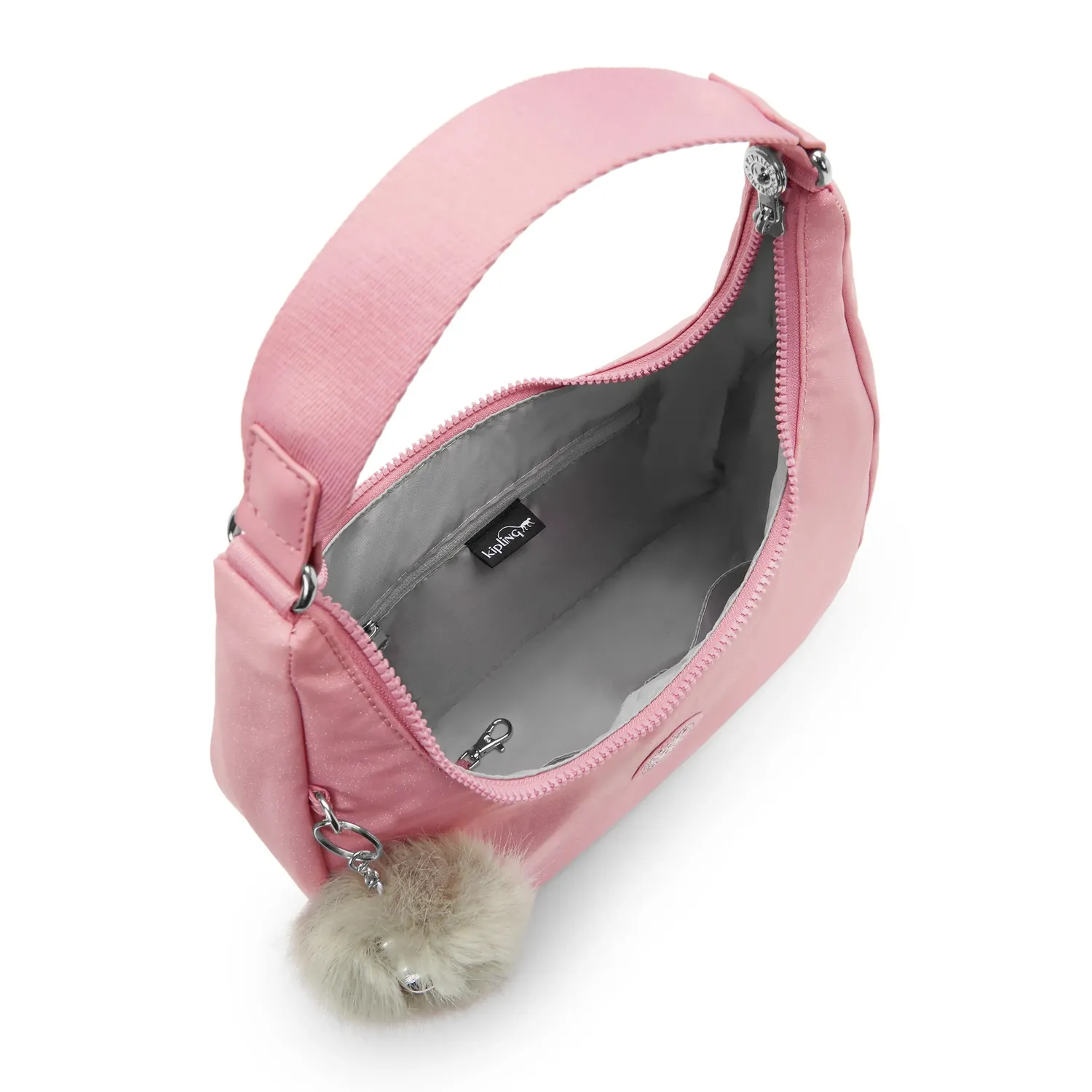 Kipling Ruthie schoudertas Festive Rose Shimmer groot handtas