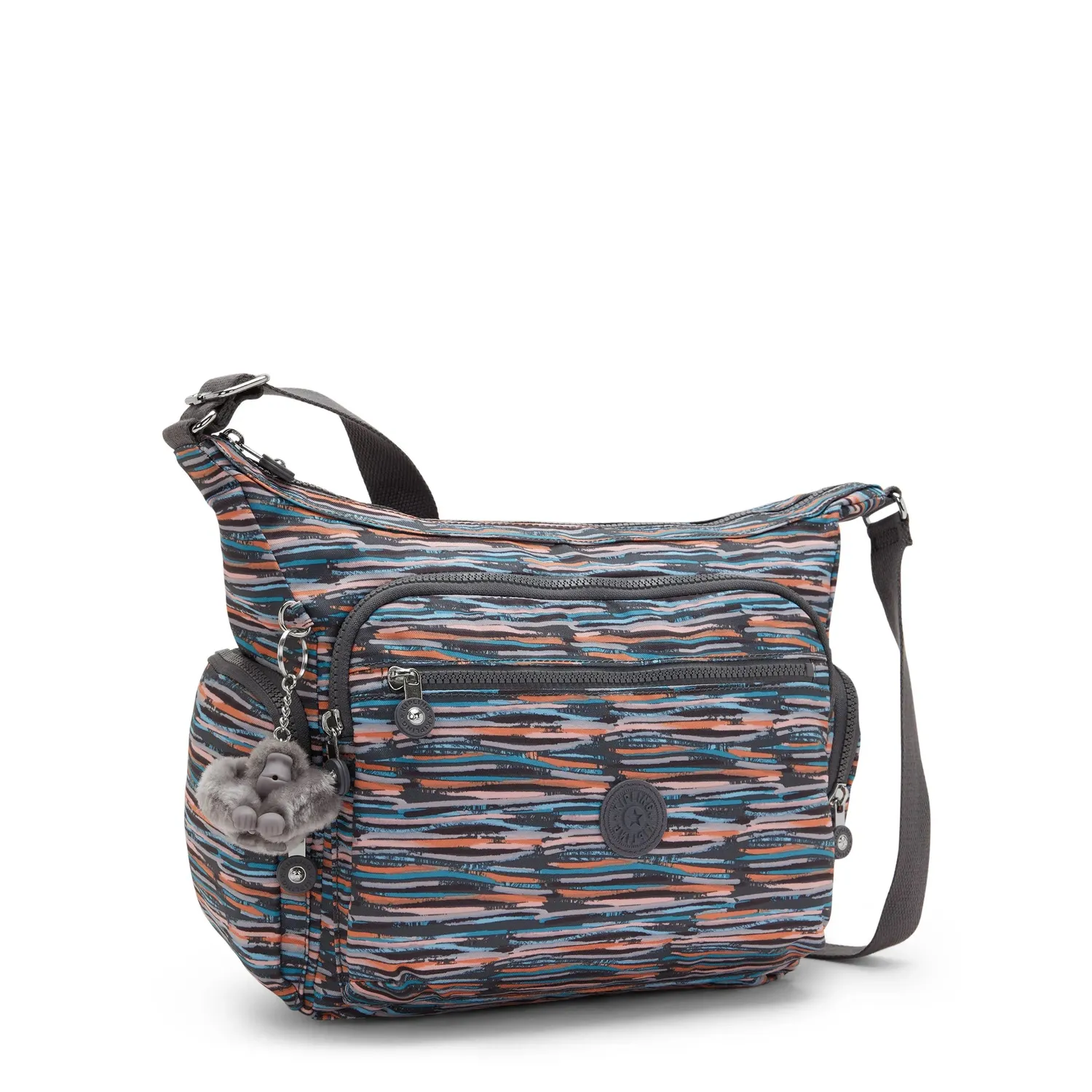 Kipling Gabbie crossbody tas Mineral Stripes groot lichtgewicht