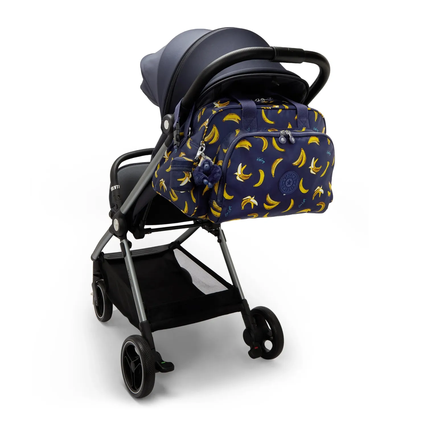 Kipling Camama luiertas Baby Banana Print groot met vakken