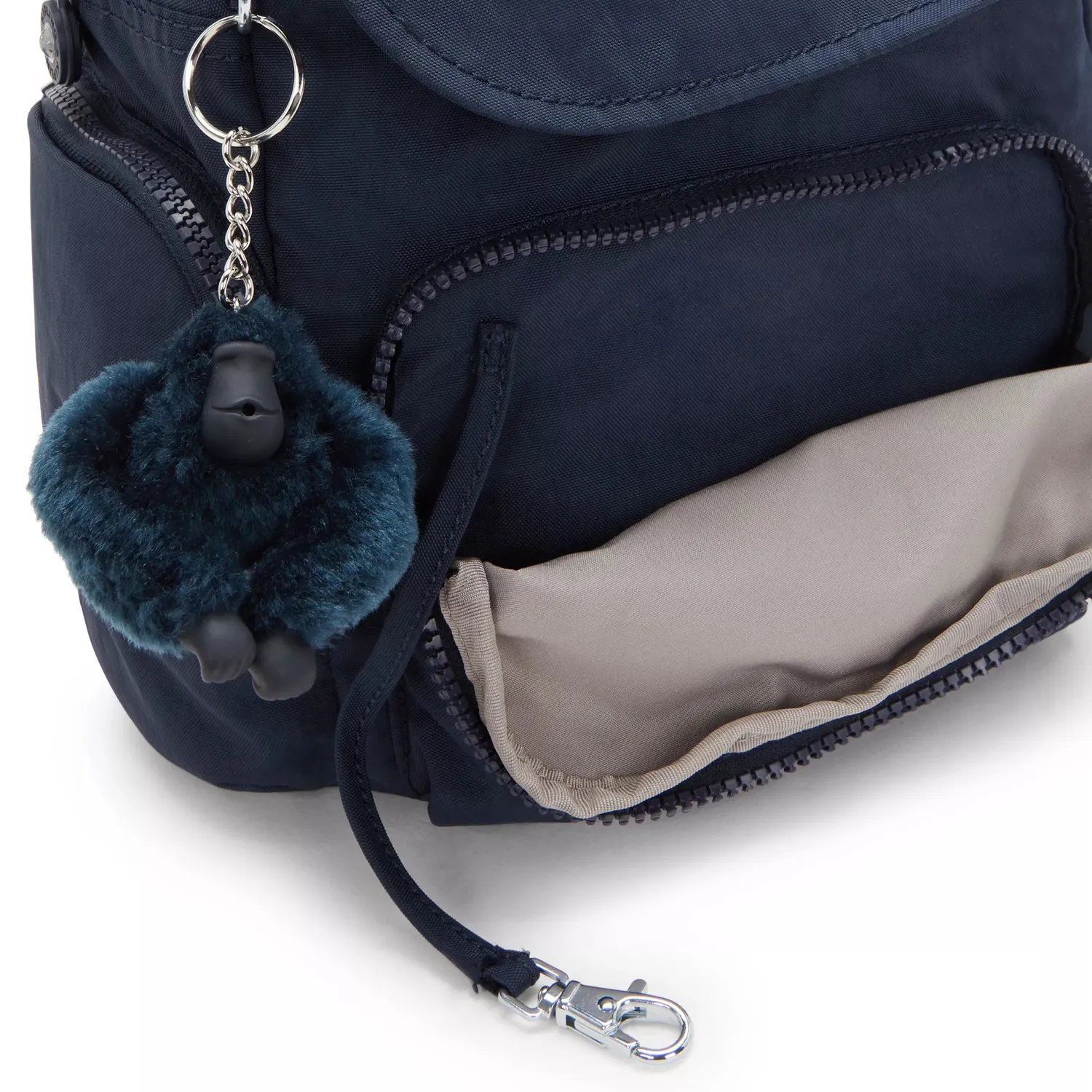 Kipling City Zip Mini rugzak Blue Bleu 2 compact