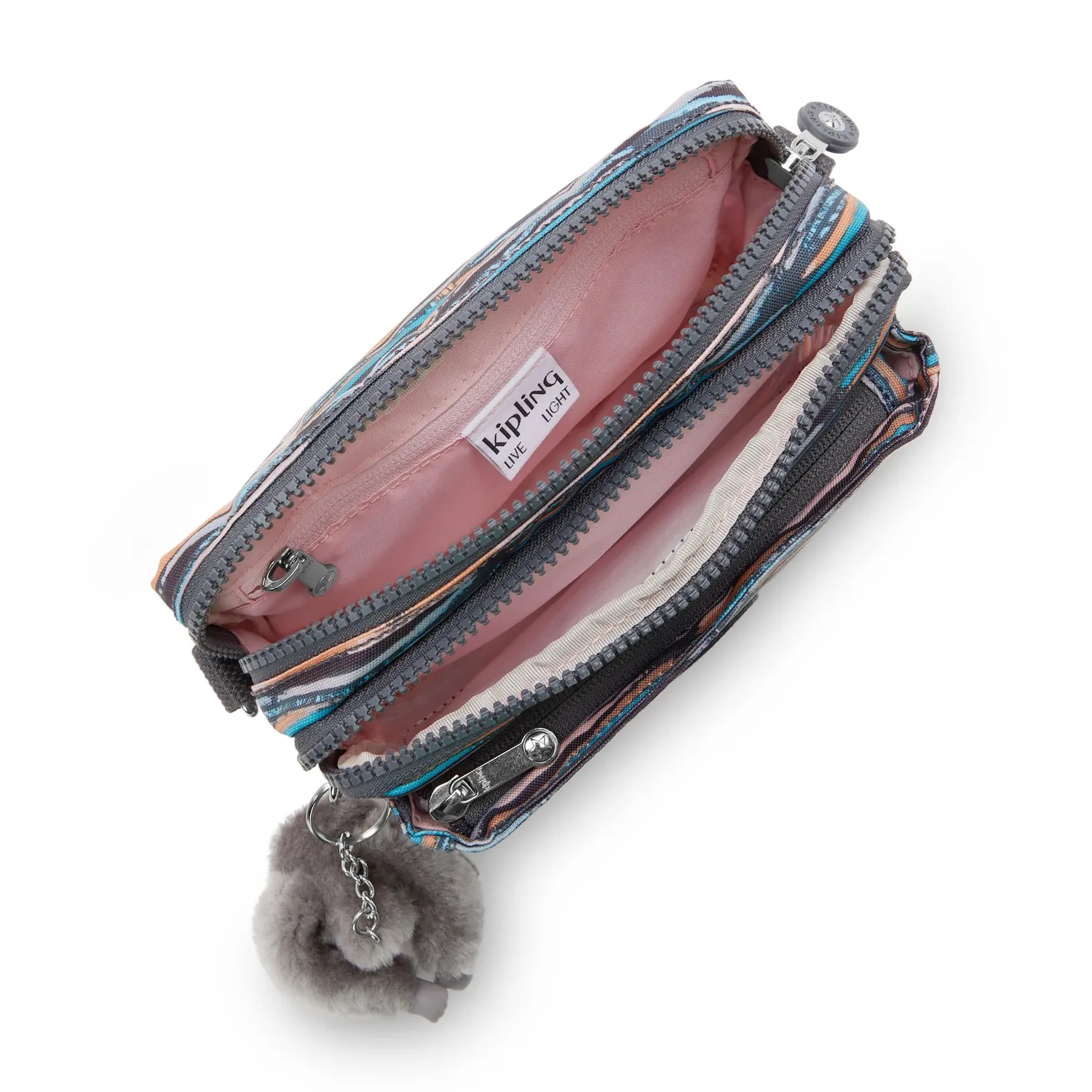 Kipling Abanu Multi crossbody tas Klein Mineral Stripes strepen