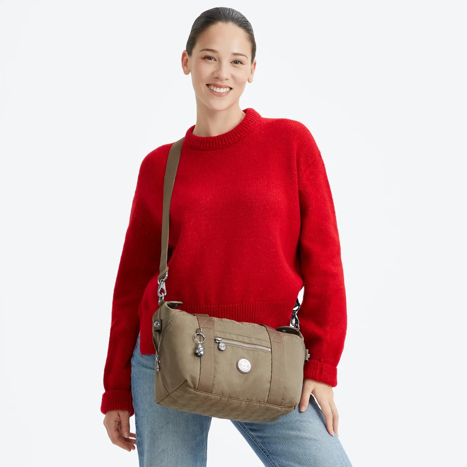 Kipling Art Mini schoudertas Diamond Wave Jacquard jacquard