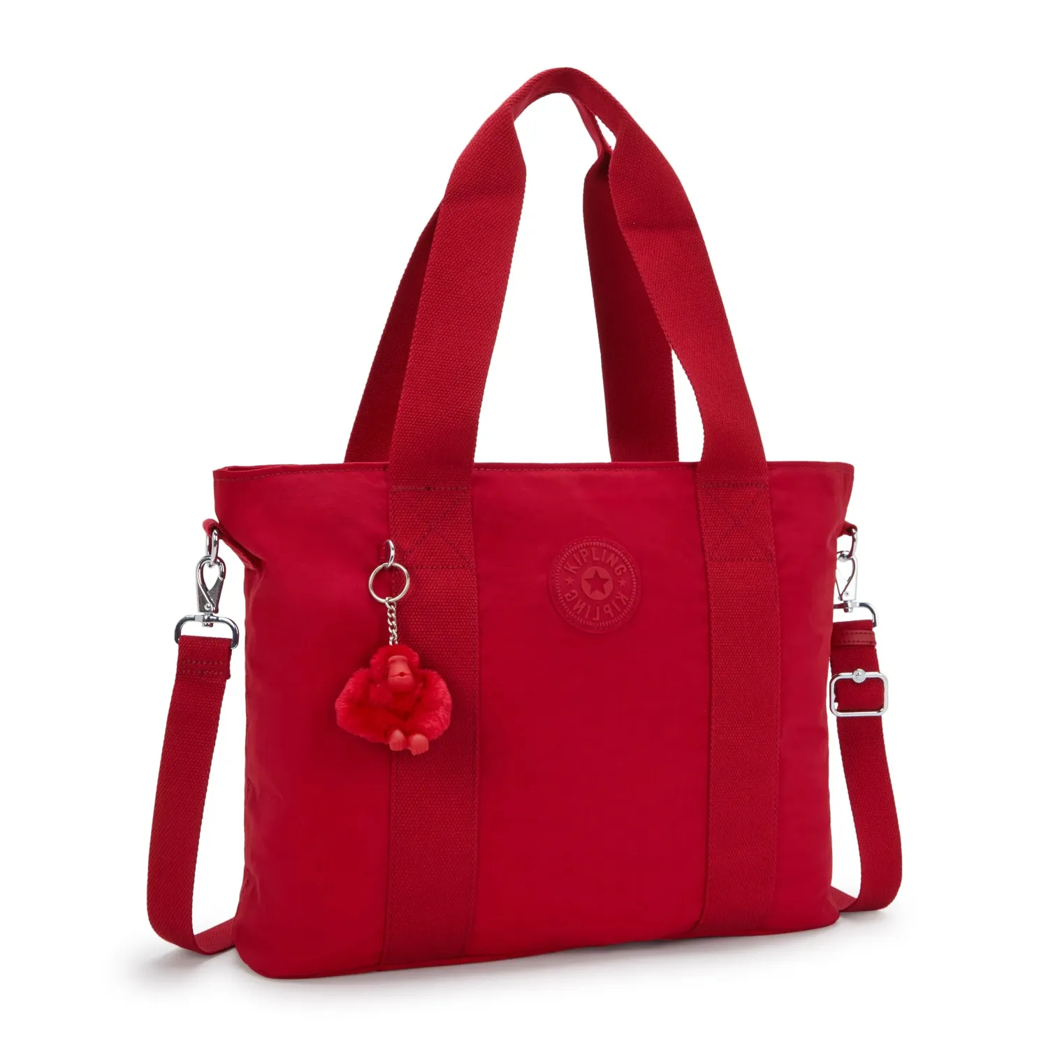 Kipling Minta L Up draagtas Ruby Red Groot met vakken
