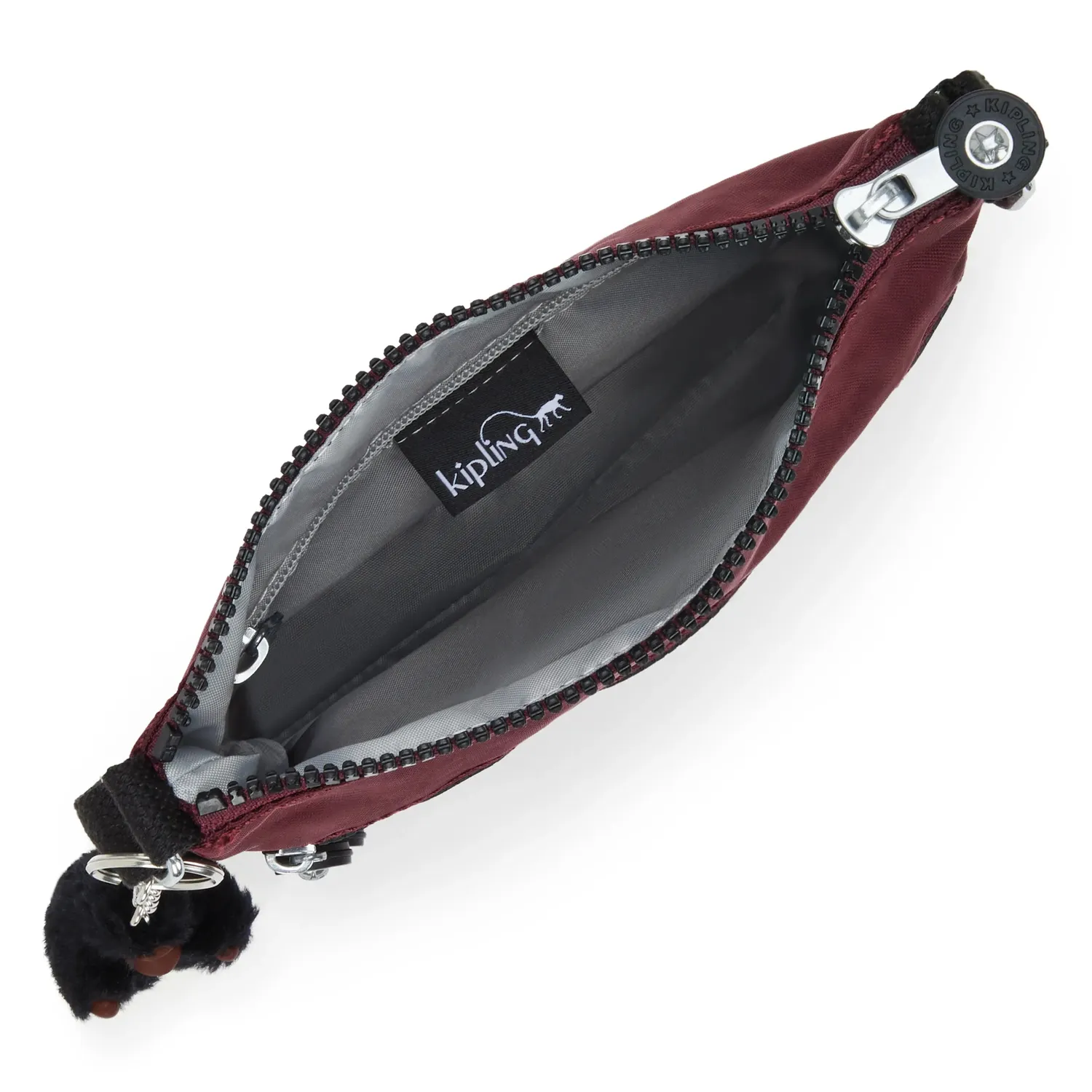 Kipling Keiko crossbody Mulberry Mocha klein met ritsvakken