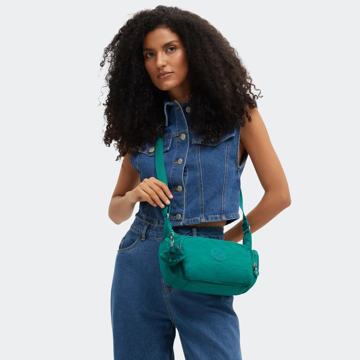 Kipling Gabbette S crossbodytas klein Outspoken Green vakken
