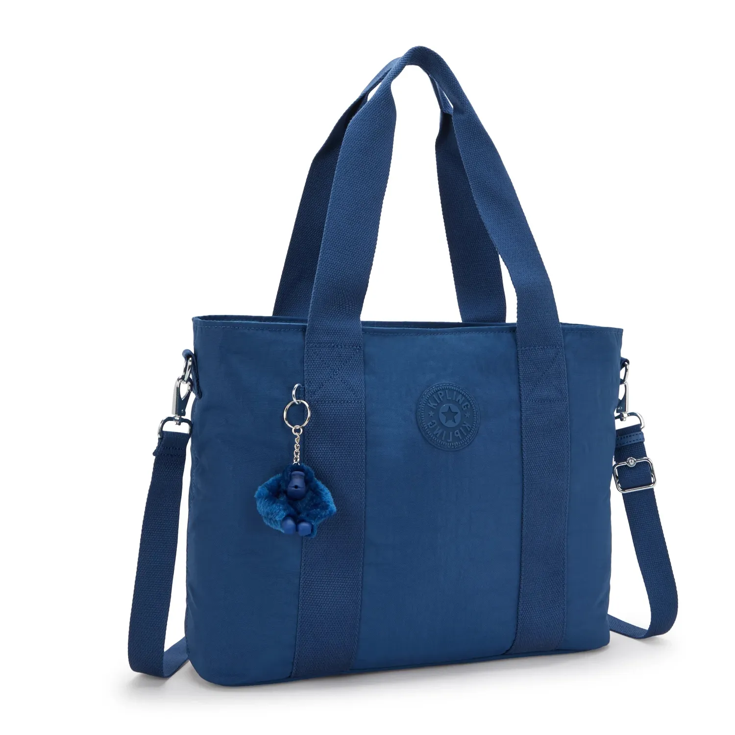 Kipling Minta L Up schoudertas Groot Casual Blue rits