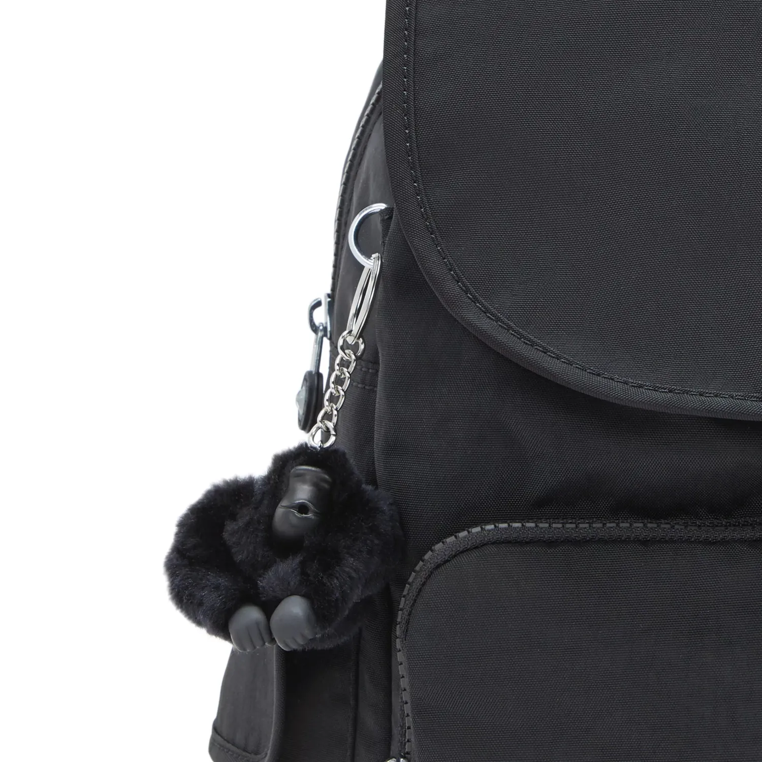 Kipling City Pack Rugzak Medium Black Noir lichtgewicht
