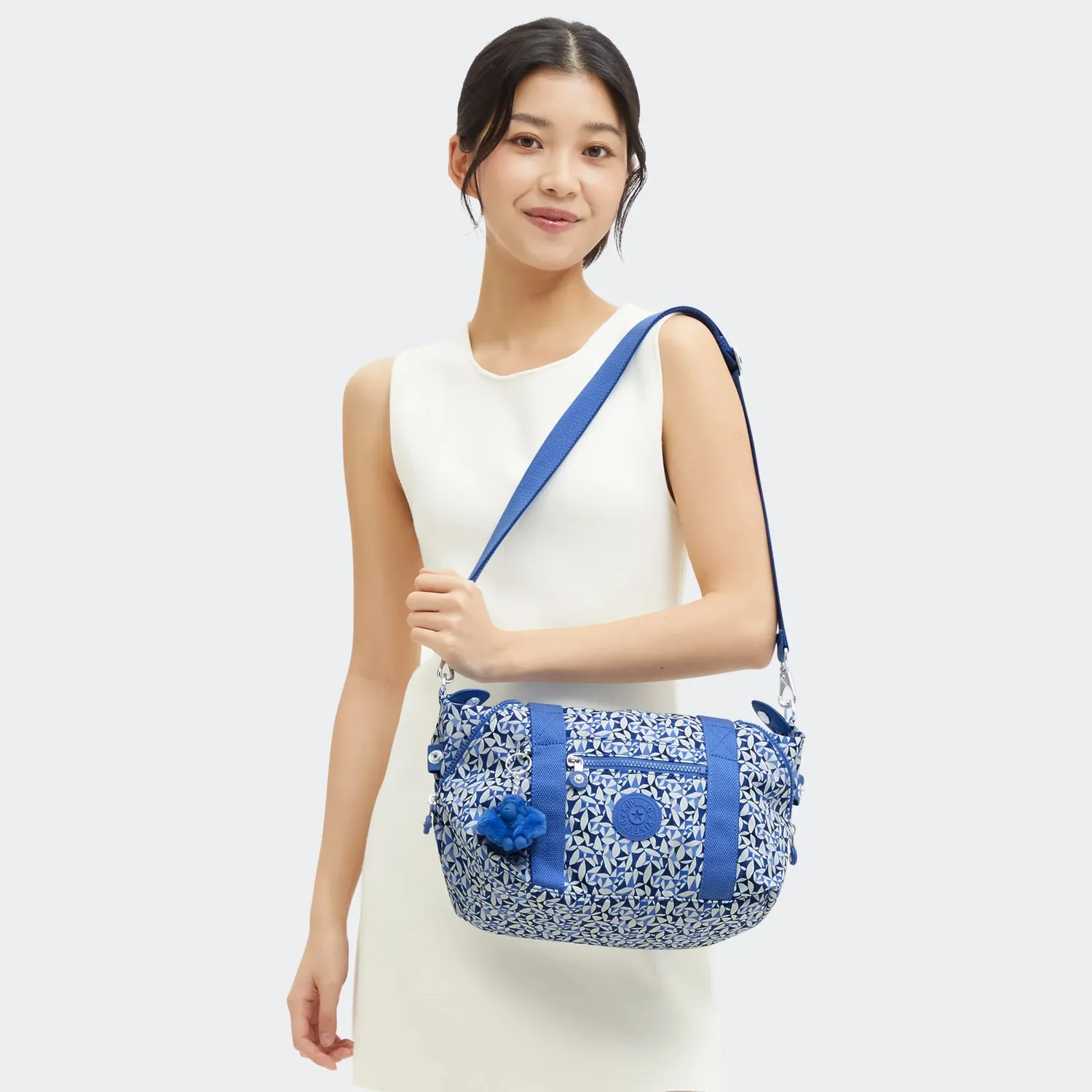 Kipling Art Mini schoudertas Crazy Leaves klein print
