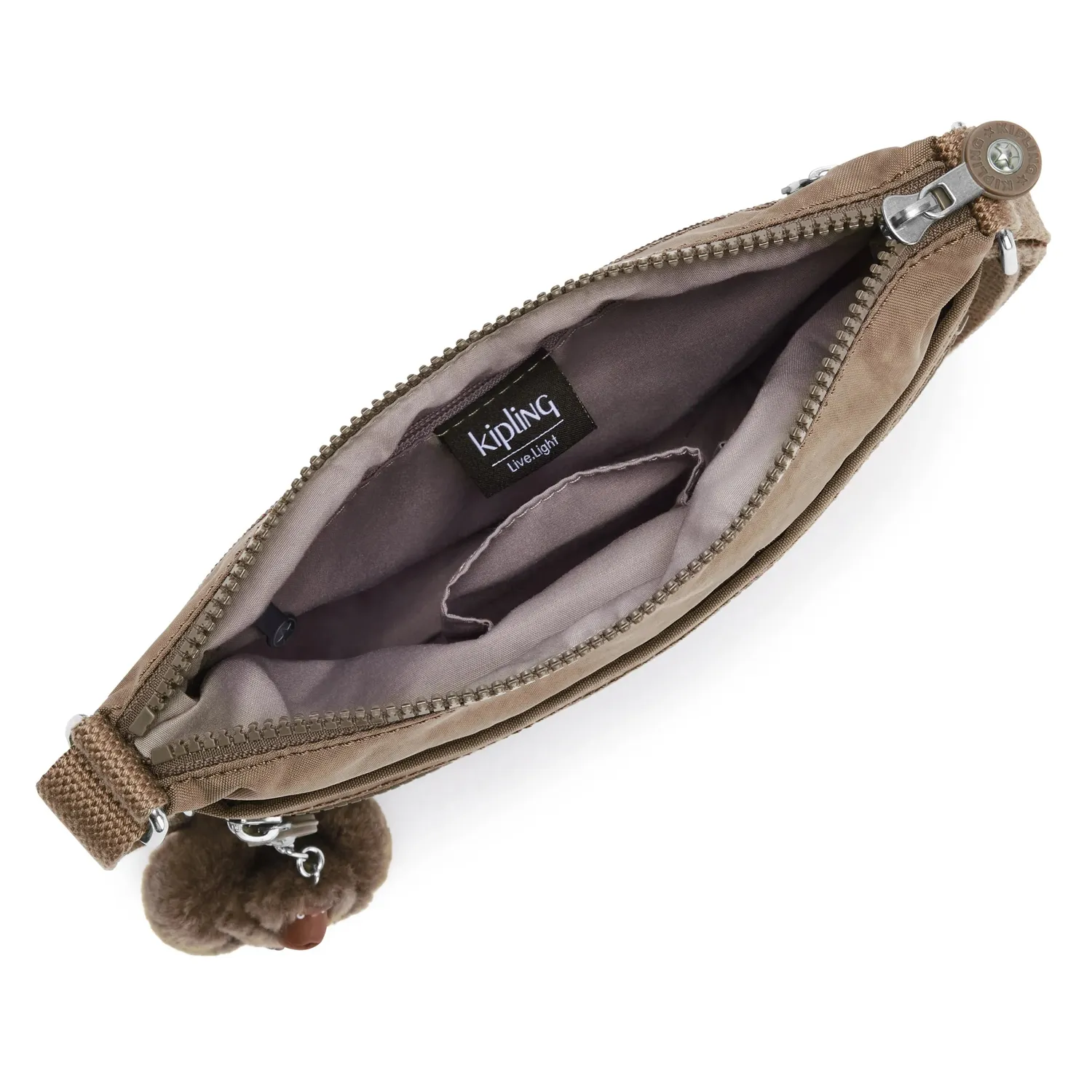 Kipling Arto S crossbodytje True Beige klein beige