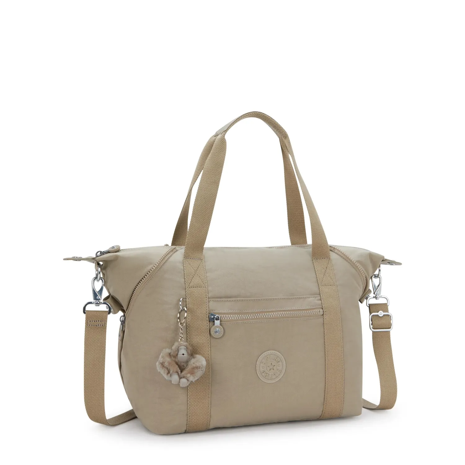 Kipling Art schoudertas medium soft taupe soepel