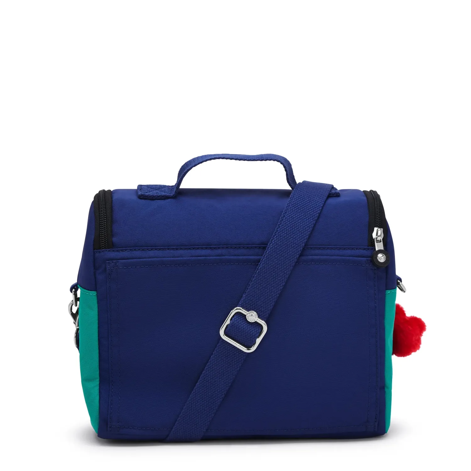 Kipling New Kichirou lunchtas Escape Blue Block groot met trolleyband